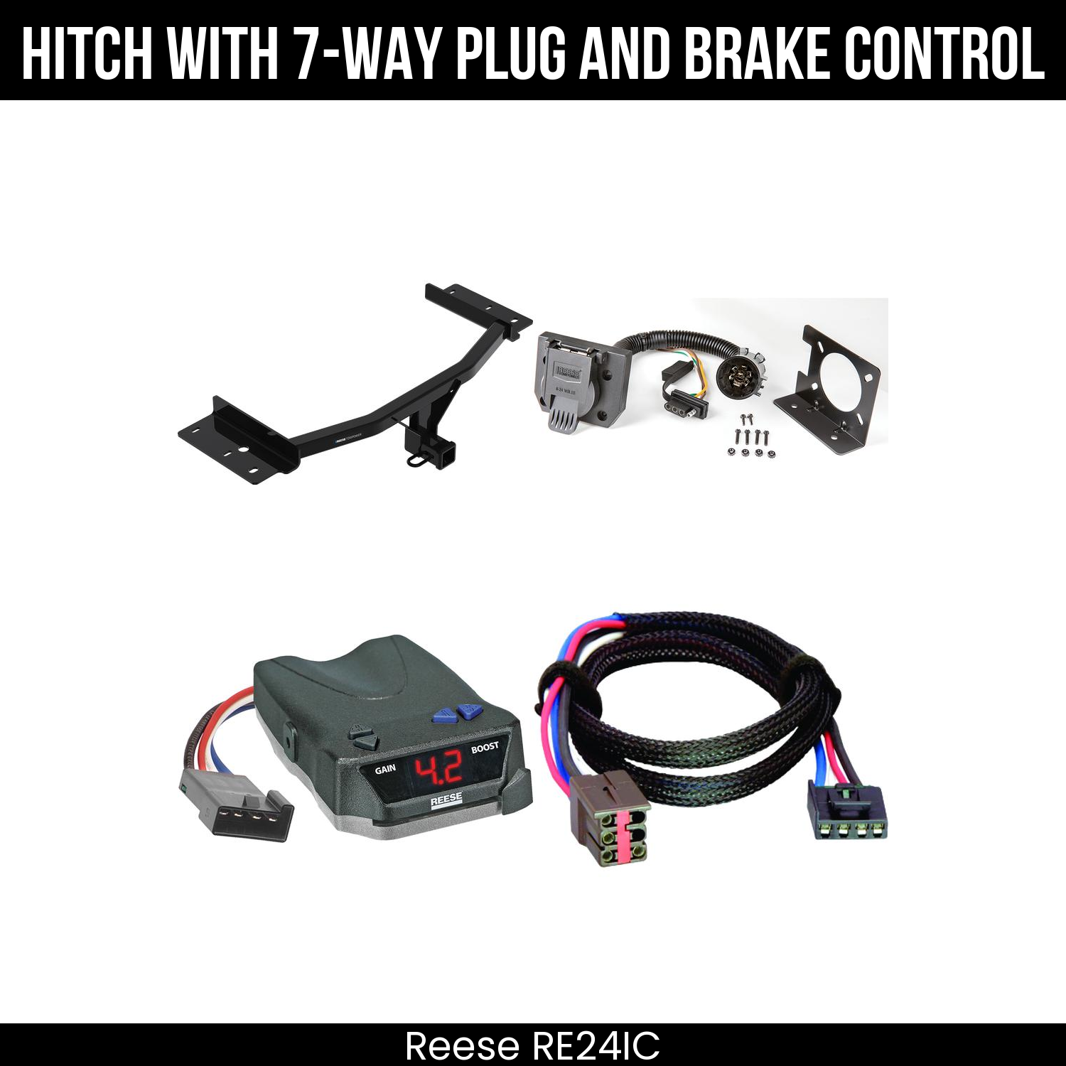 Trailer Hitch , 7-Way , Reese Brake EVN Control