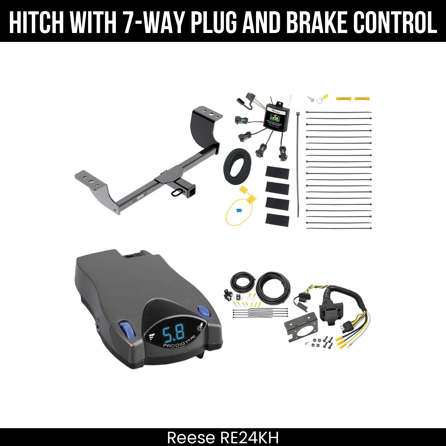 Trailer Hitch , 7-Way , Tekonsha Prodigy P2 Brake Control