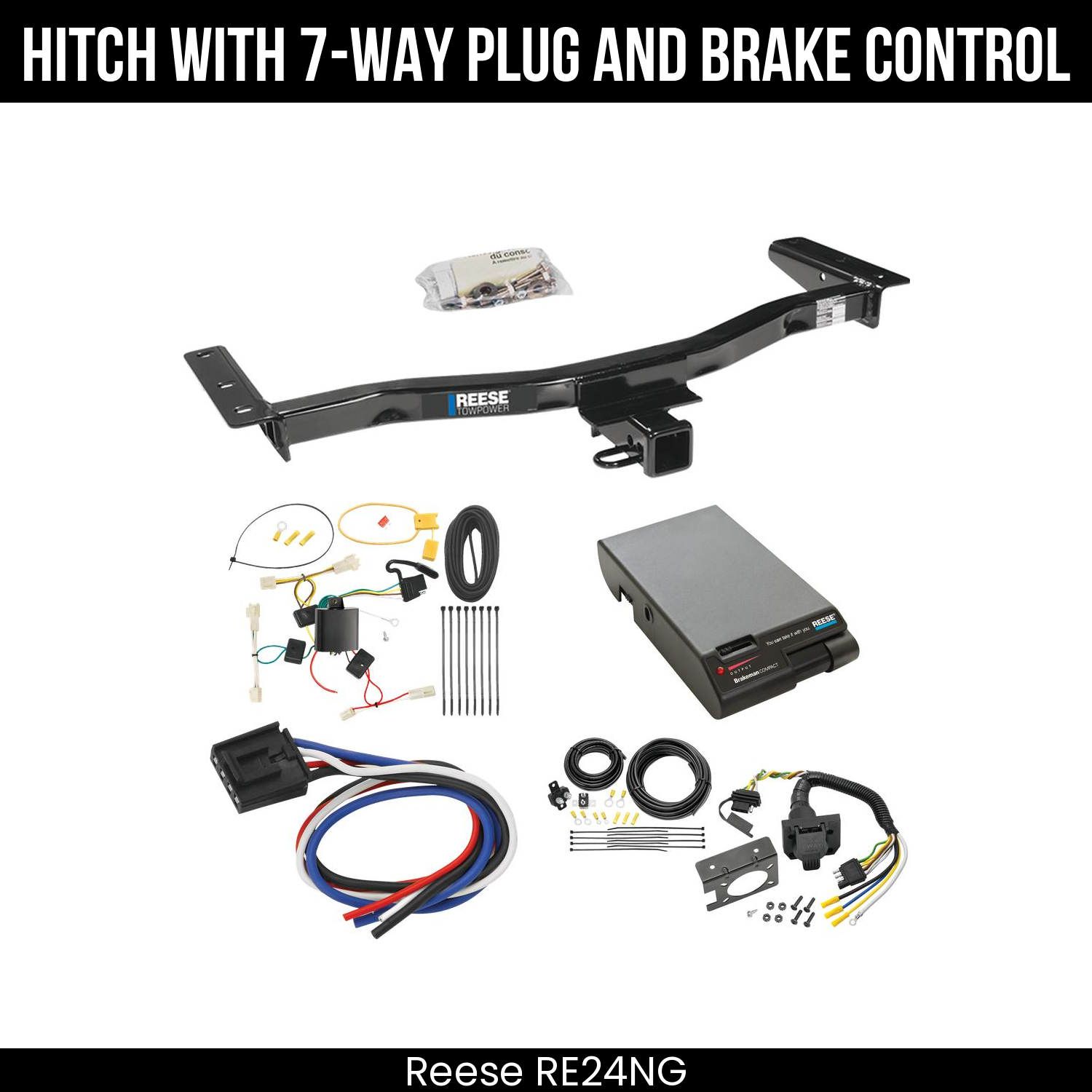 Trailer Hitch , 7-Way , Reese Brakeman Brake Control