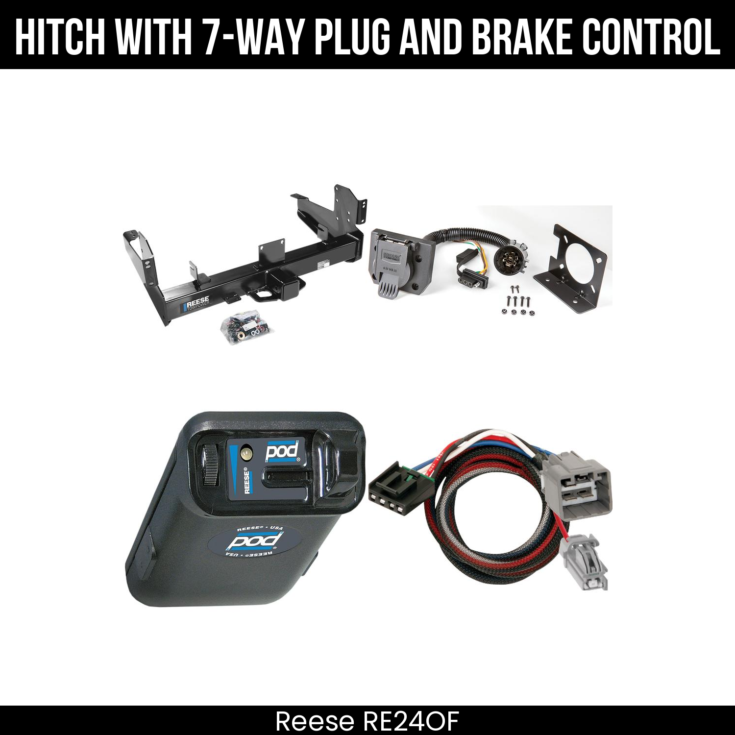 Trailer Hitch , 7-Way , Reese POD Brake Control