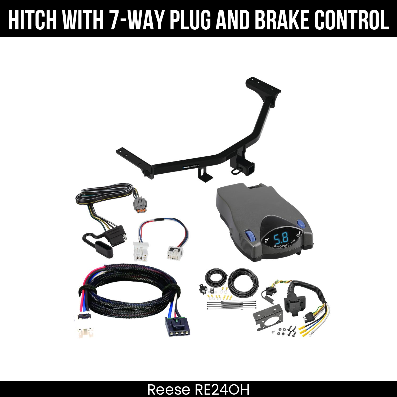 Trailer Hitch , 7-Way , Tekonsha Prodigy P2 Brake Control