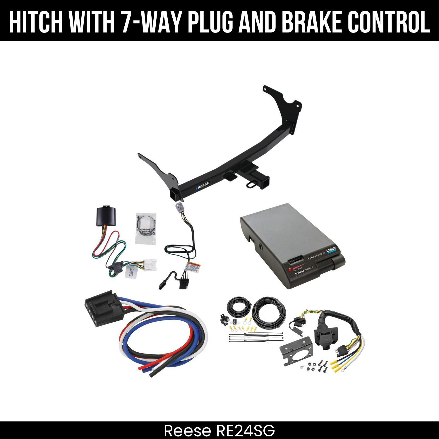 Trailer Hitch , 7-Way , Reese Brakeman Brake Control