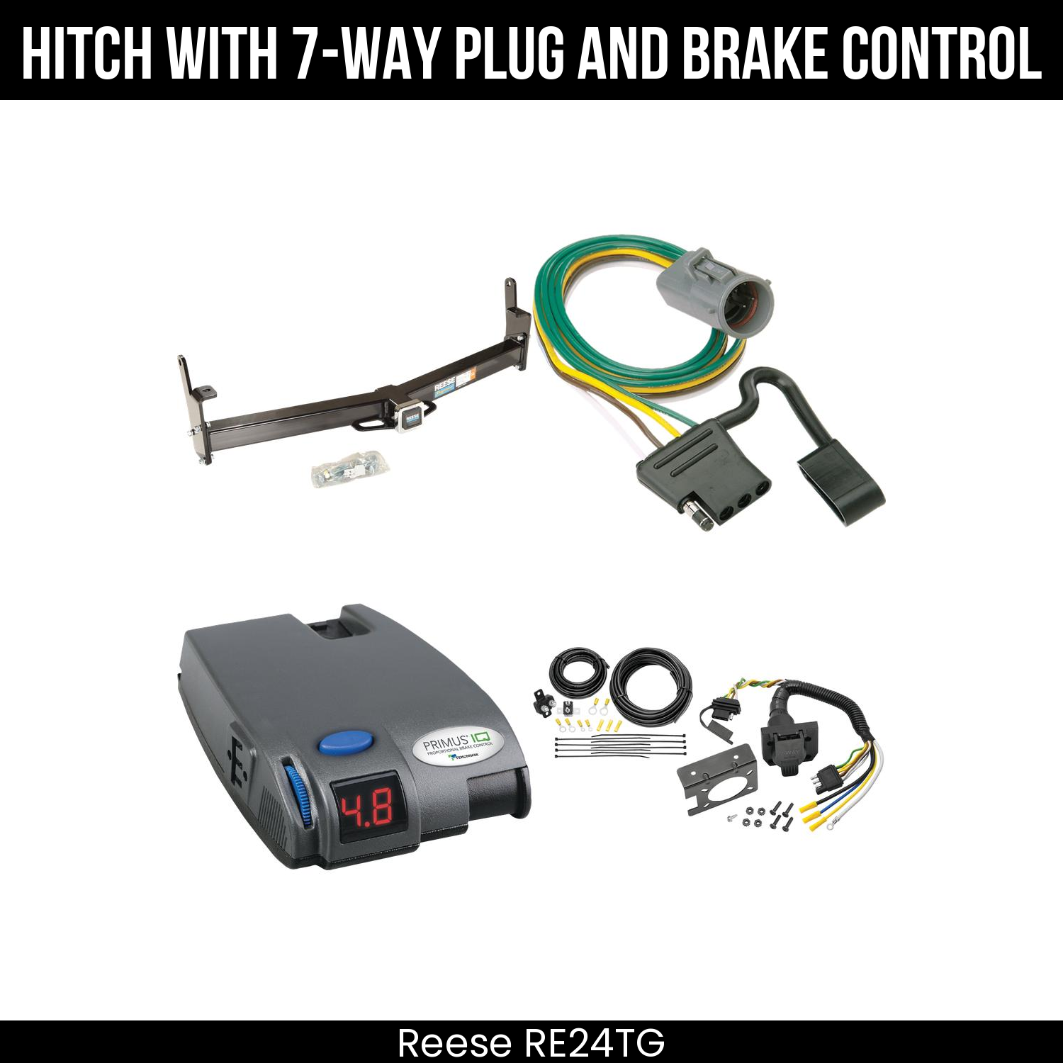 Trailer Hitch , 7-Way , Tekonsha Primus IQ Brake Control