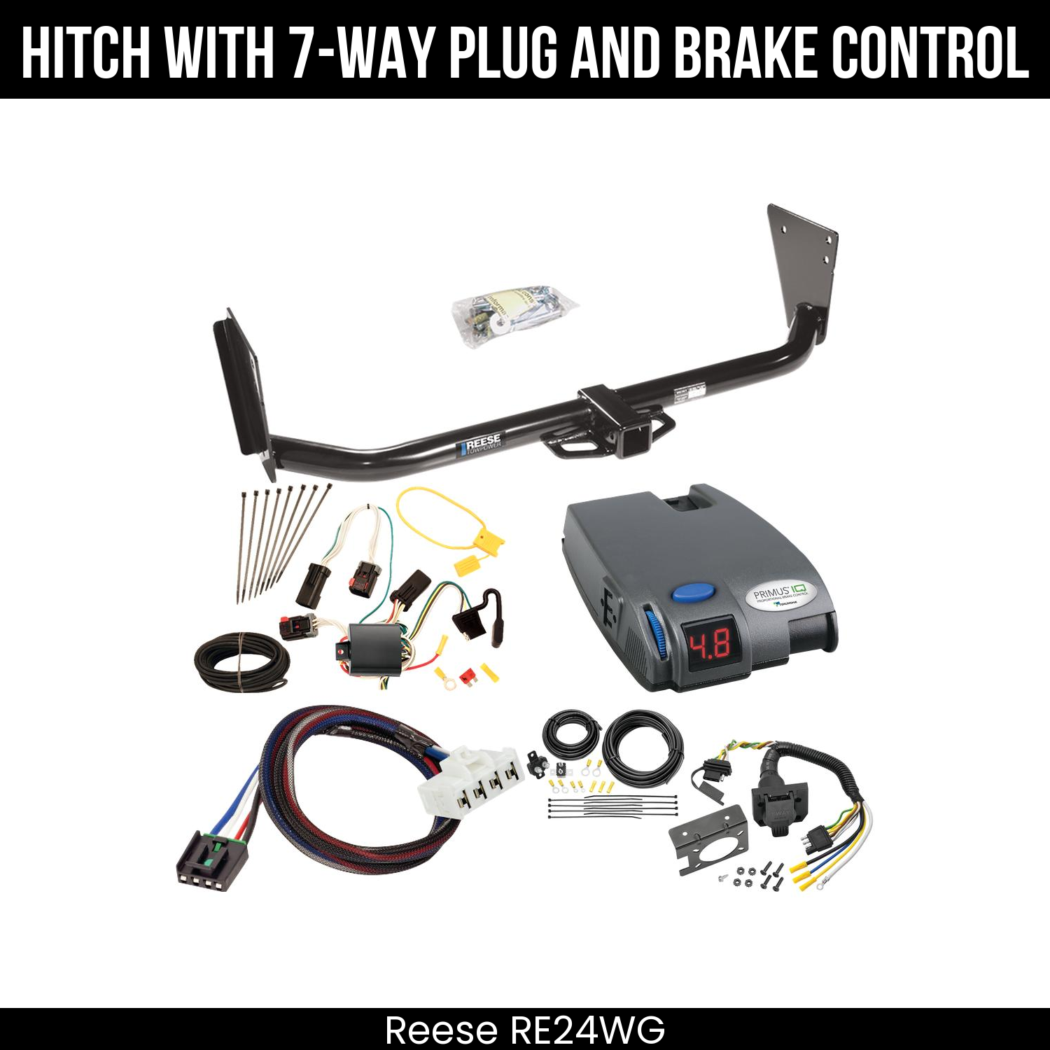 Trailer Hitch , 7-Way , Tekonsha Primus IQ Brake Control