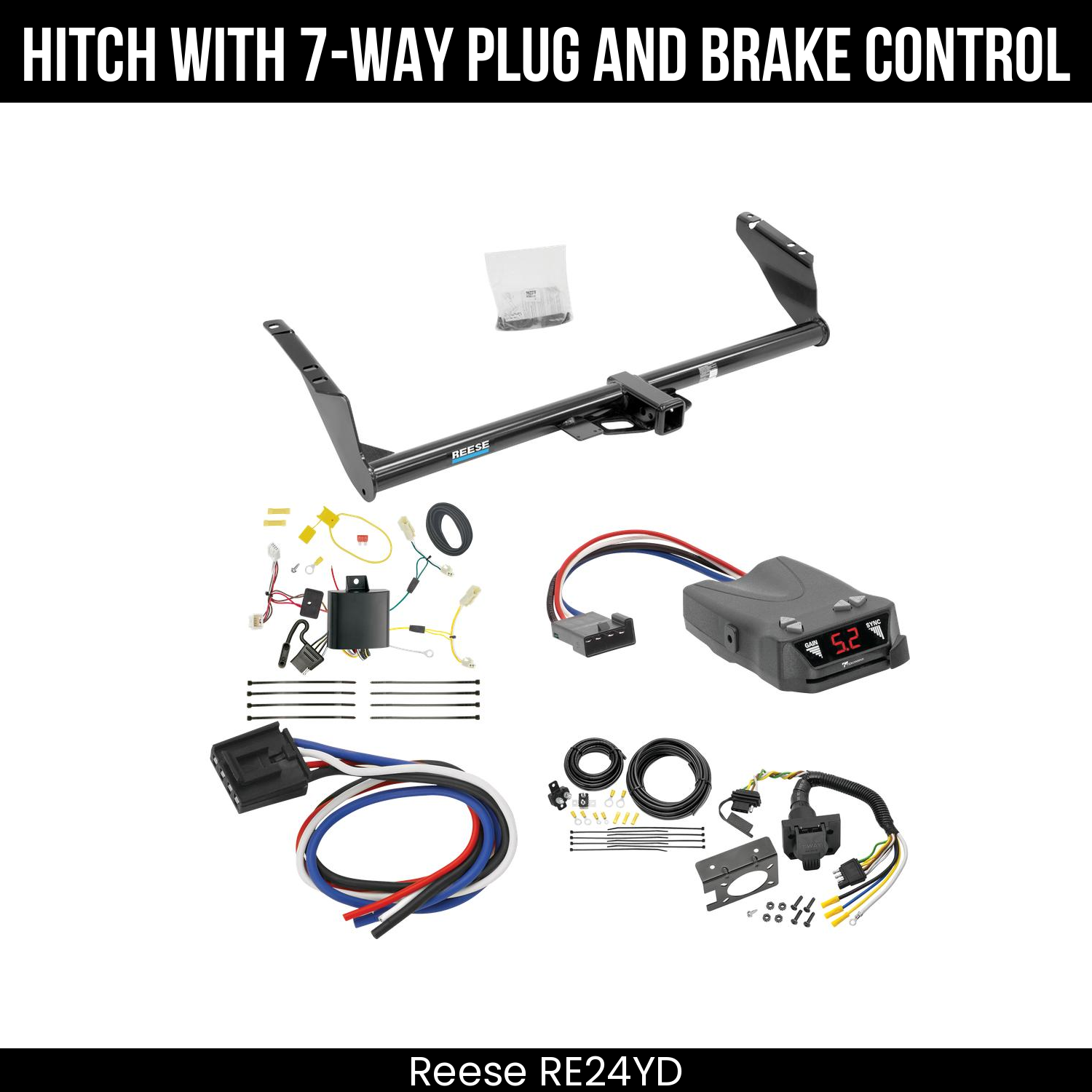 Trailer Hitch , 7-Way , Tekonsha Brakeman IV Brake Control
