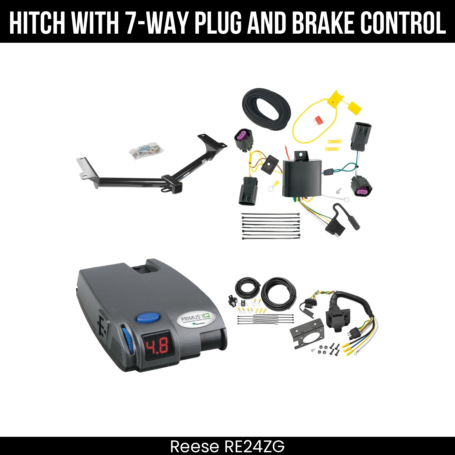 Trailer Hitch , 7-Way , Tekonsha Primus IQ Brake Control