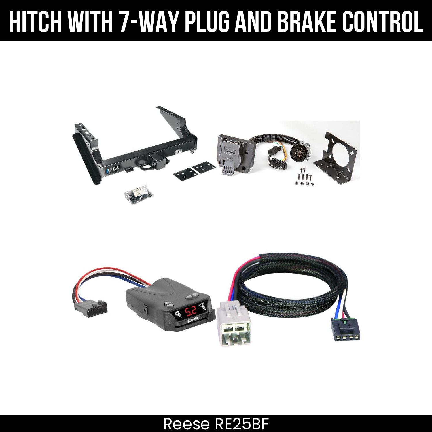 Trailer Hitch , 7-Way , Draw-Tite Activator IV Brake Control
