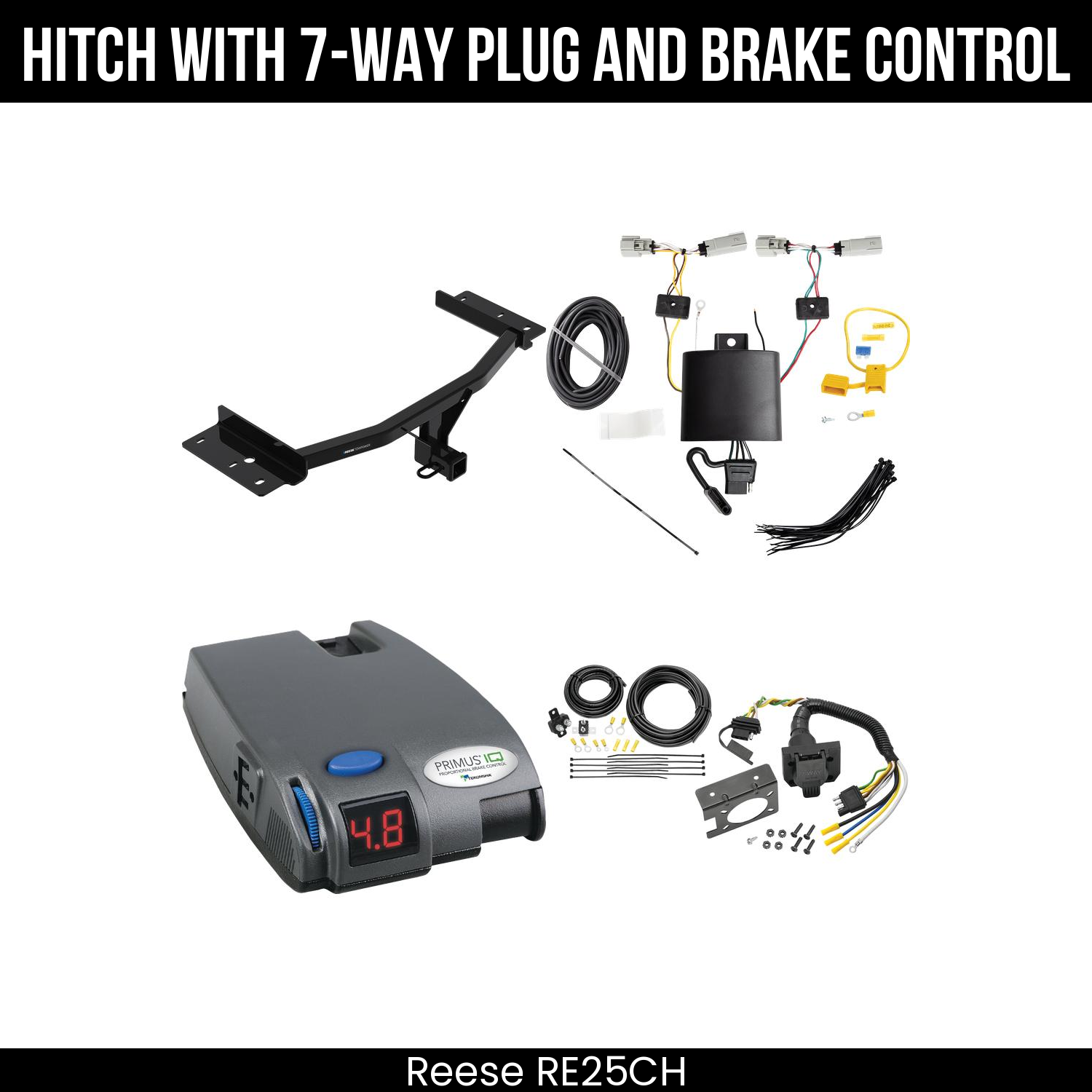 Trailer Hitch , 7-Way , Tekonsha Primus IQ Brake Control