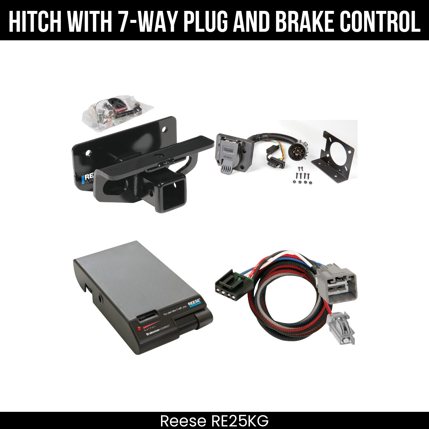 Trailer Hitch , 7-Way , Reese Brakeman Brake Control