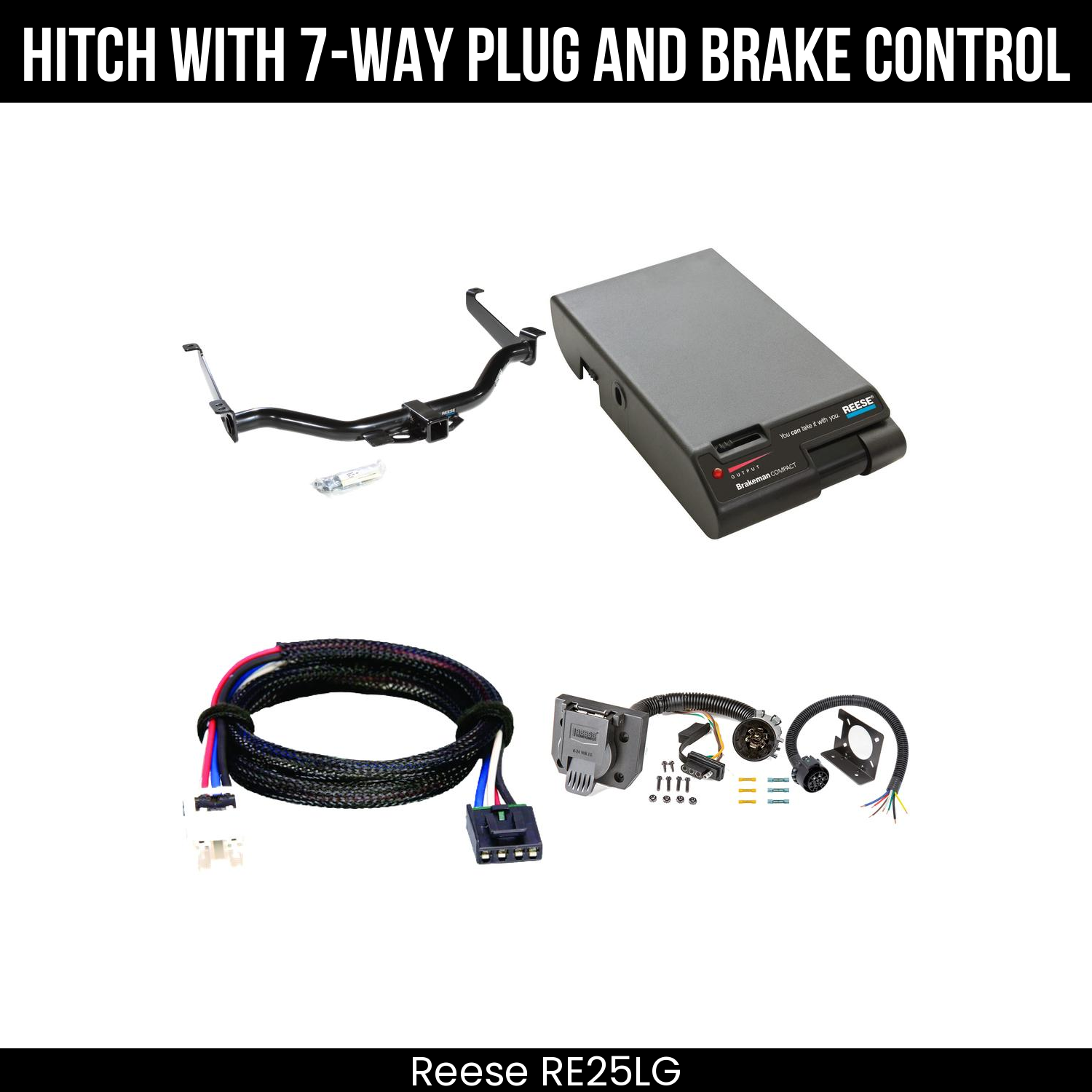 Trailer Hitch , 7-Way , Reese Brakeman Brake Control