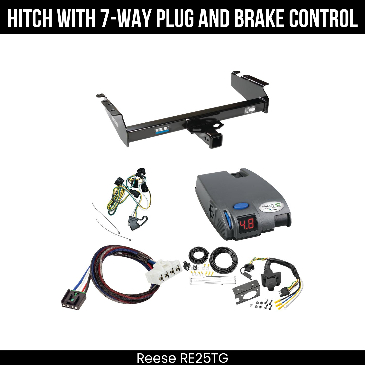 Trailer Hitch , 7-Way , Tekonsha Primus IQ Brake Control