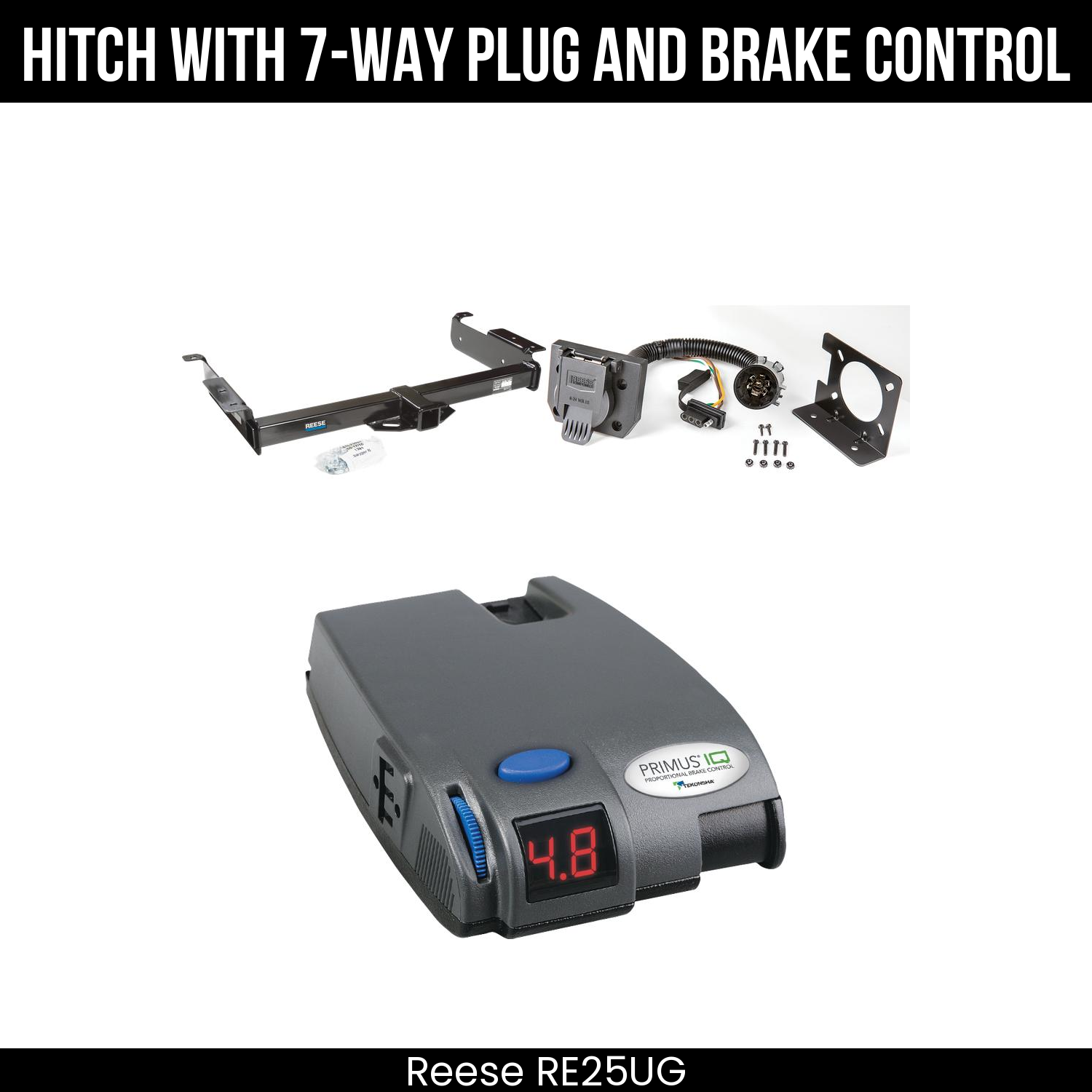 Trailer Hitch , 7-Way , Tekonsha Primus IQ Brake Control