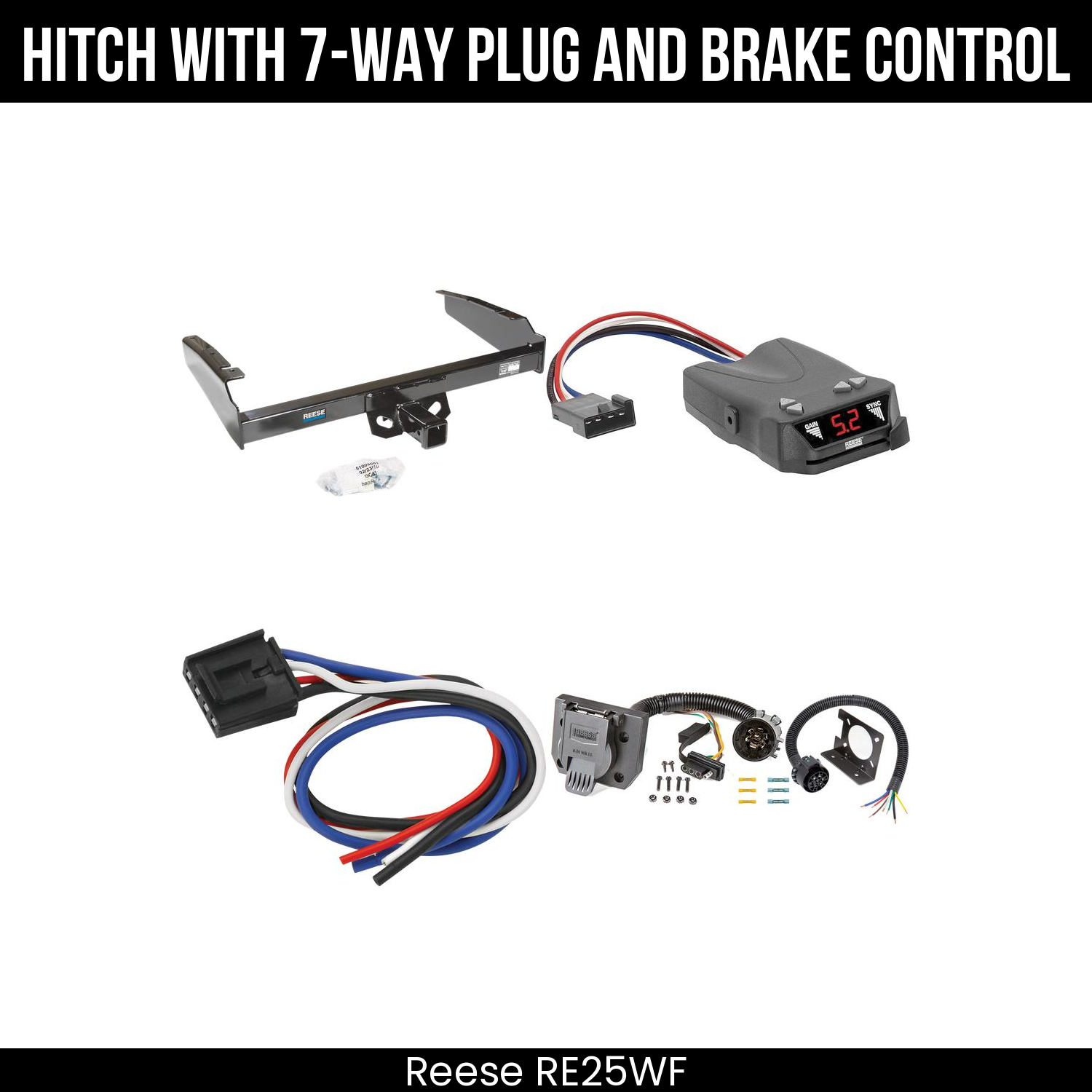 Trailer Hitch , 7-Way , Reese Brakeman IV Brake Control