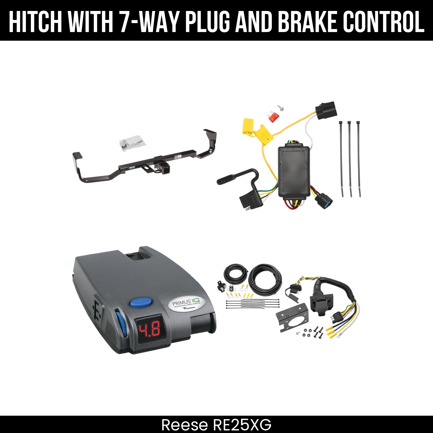 Trailer Hitch , 7-Way , Tekonsha Primus IQ Brake Control