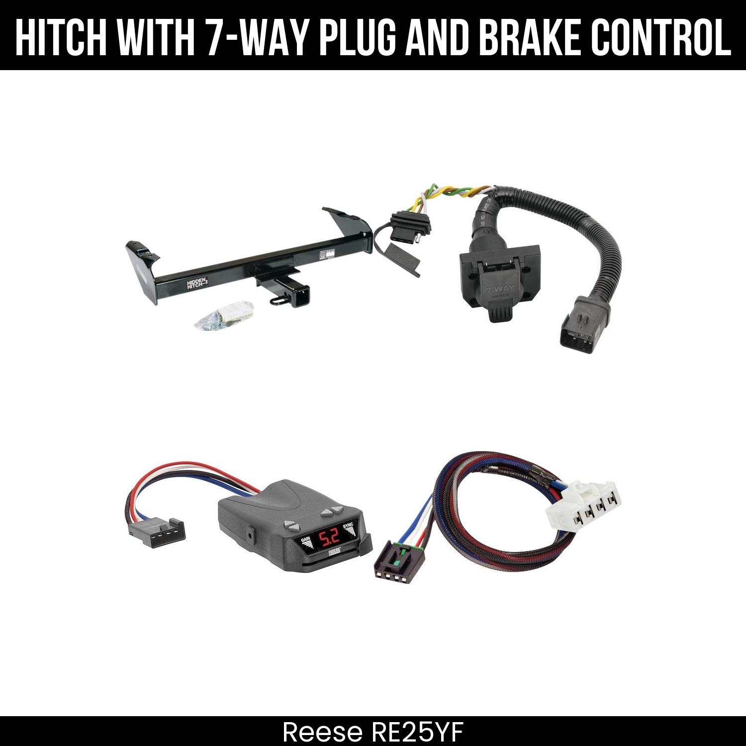 Trailer Hitch , 7-Way , Reese Brakeman IV Brake Control