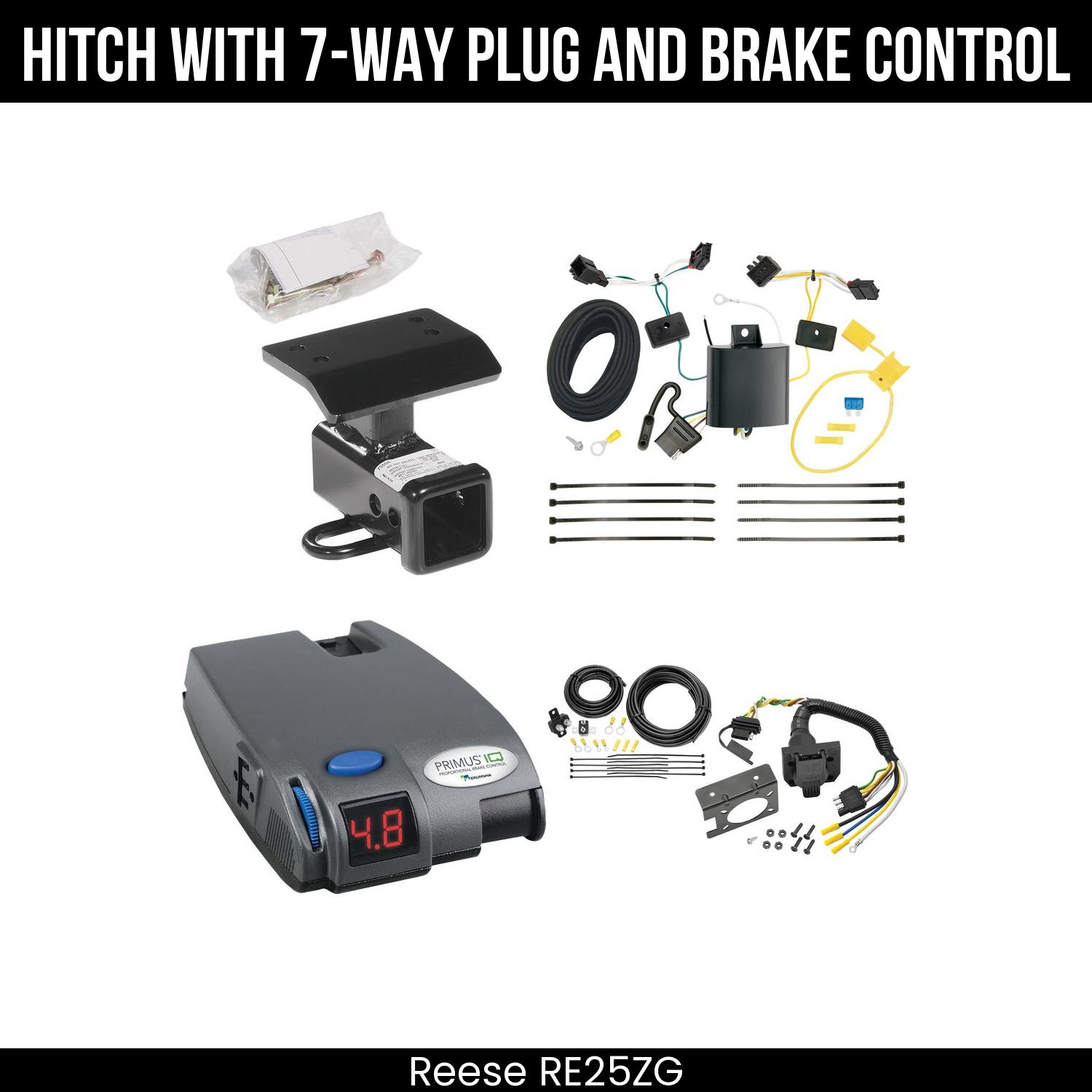 Trailer Hitch , 7-Way , Tekonsha Primus IQ Brake Control