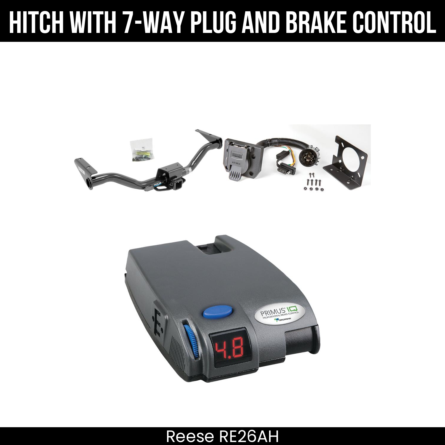 Trailer Hitch , 7-Way , Tekonsha Primus IQ Brake Control