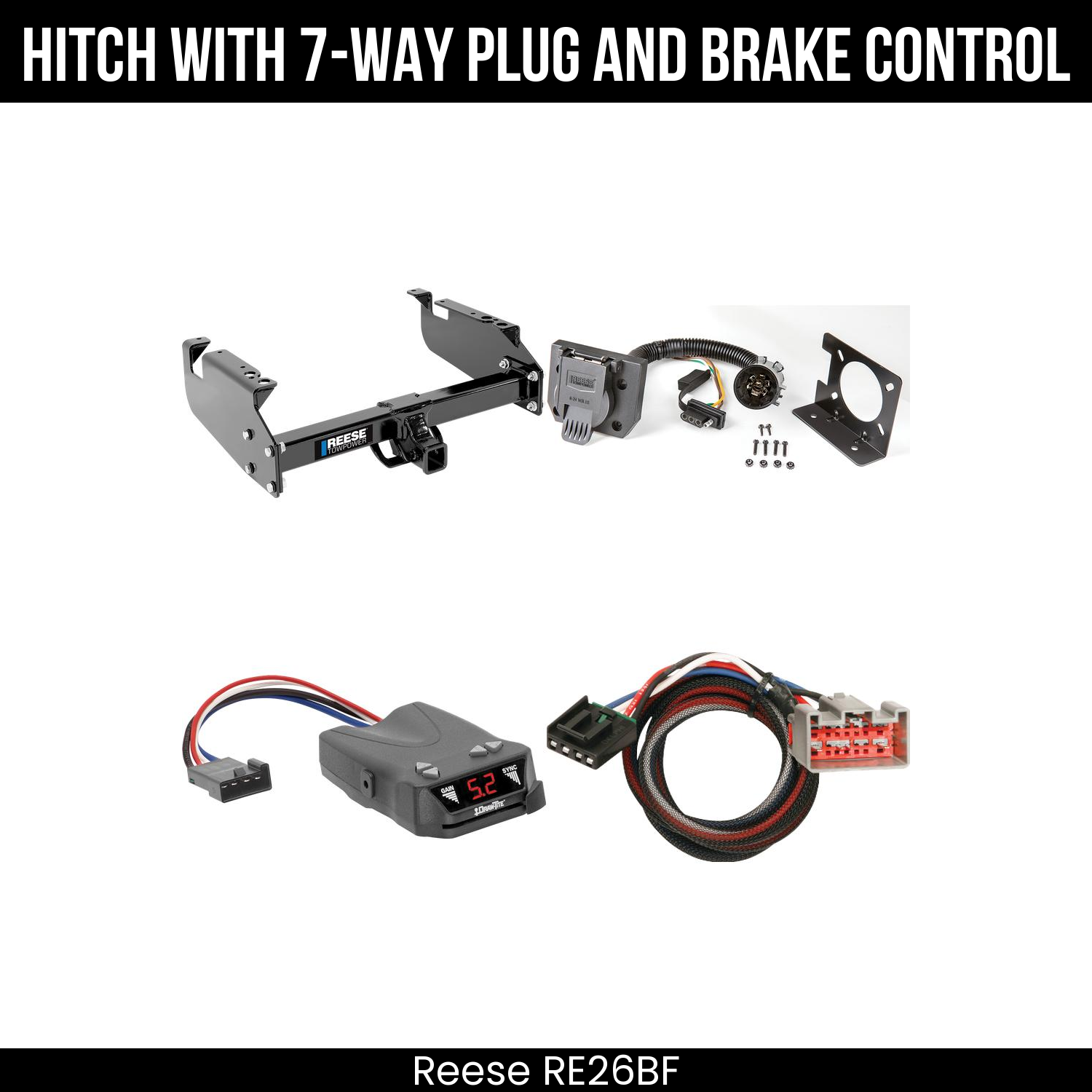 Trailer Hitch , 7-Way , Draw-Tite Activator IV Brake Control