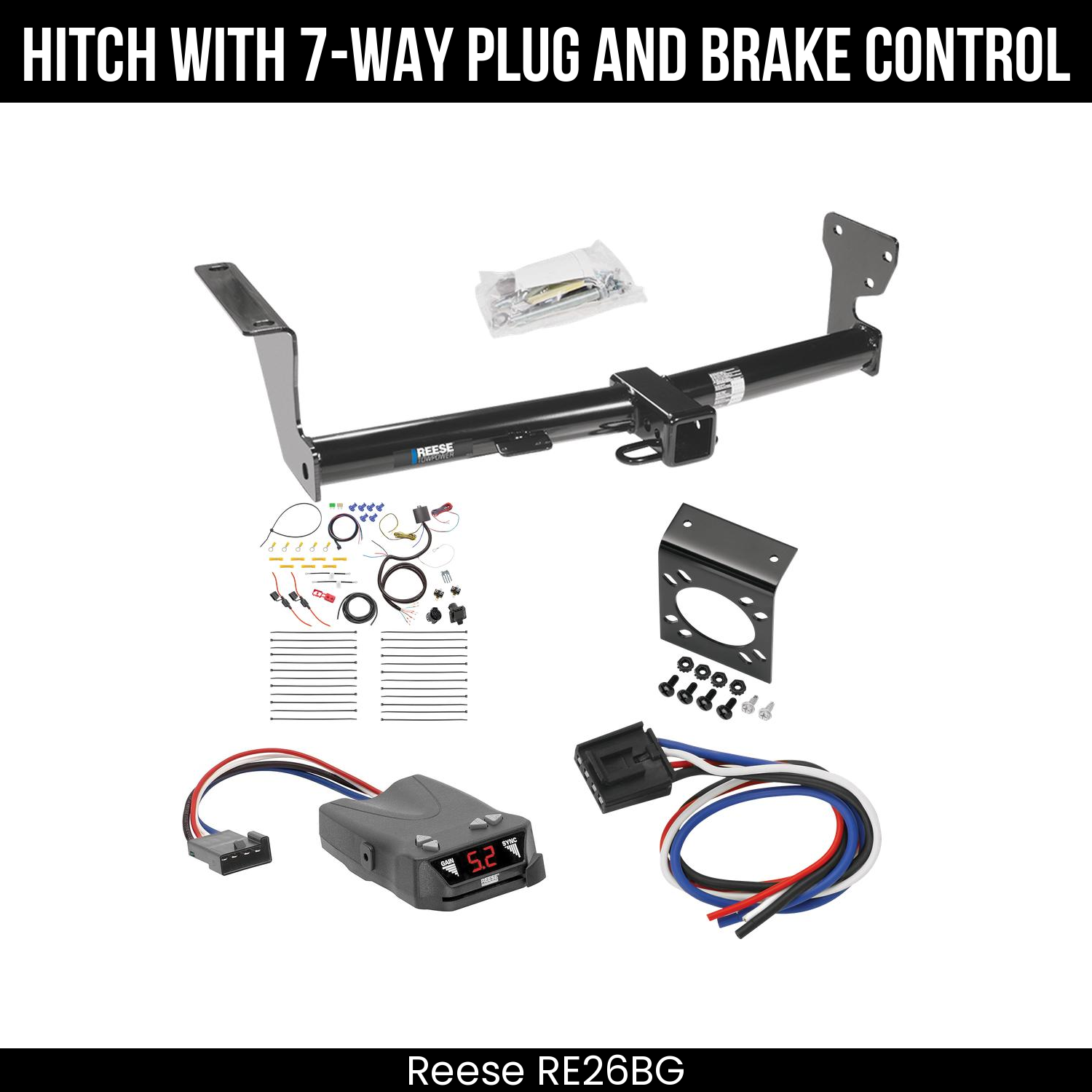 Trailer Hitch , 7-Way , Reese Brakeman IV Brake Control