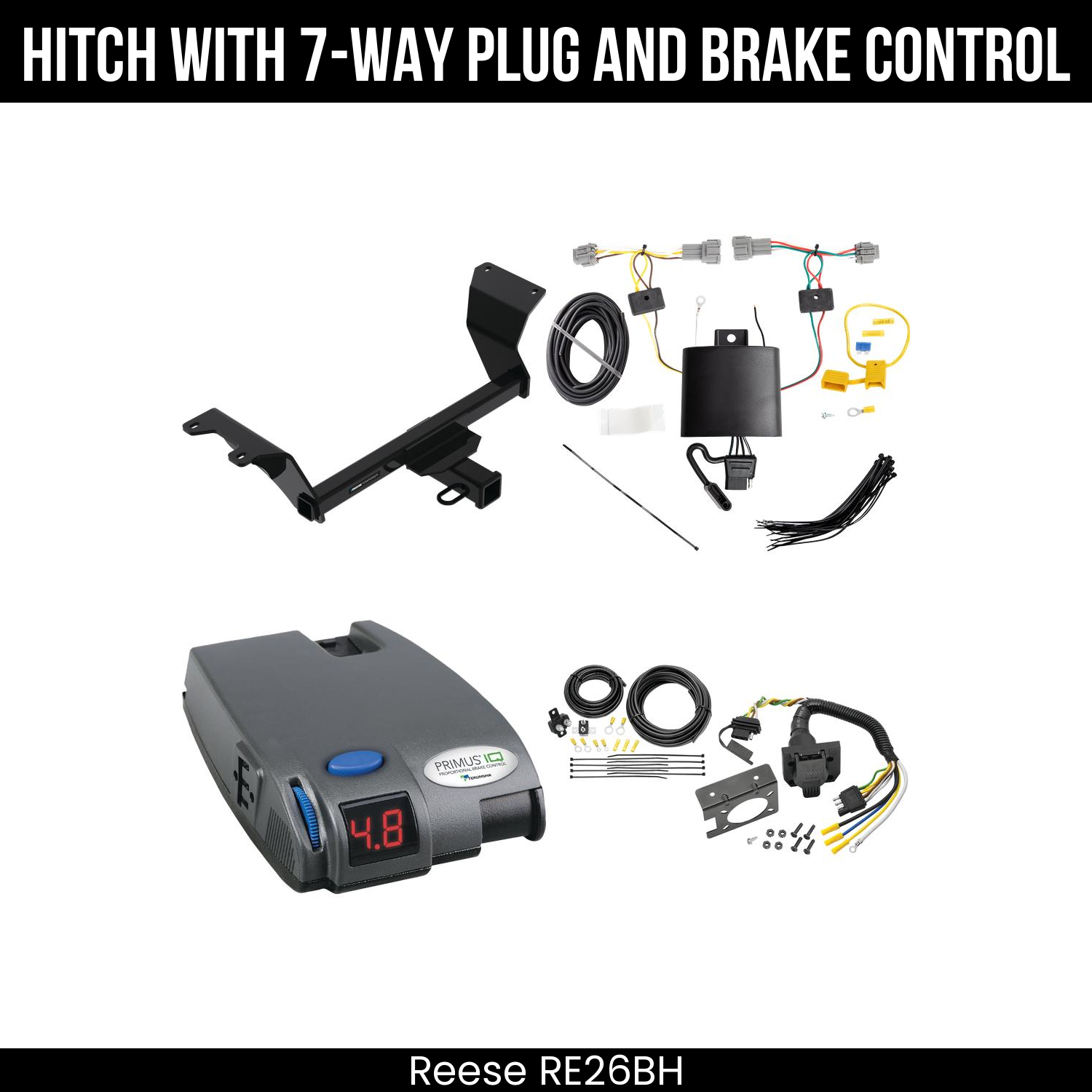 Trailer Hitch , 7-Way , Tekonsha Primus IQ Brake Control