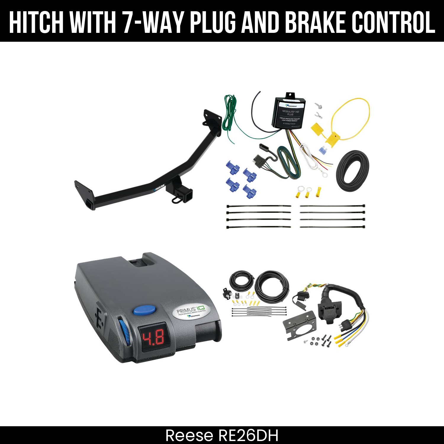 Trailer Hitch , 7-Way , Tekonsha Primus IQ Brake Control
