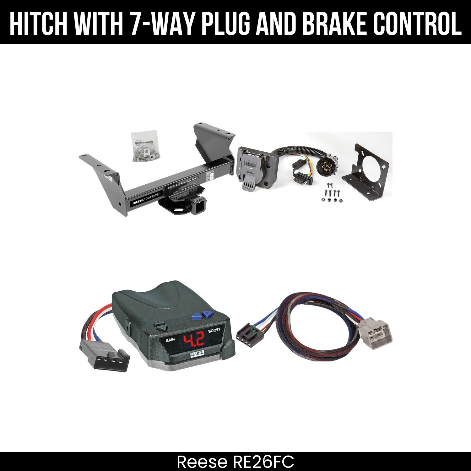 Trailer Hitch , 7-Way , Reese Brake EVN Control