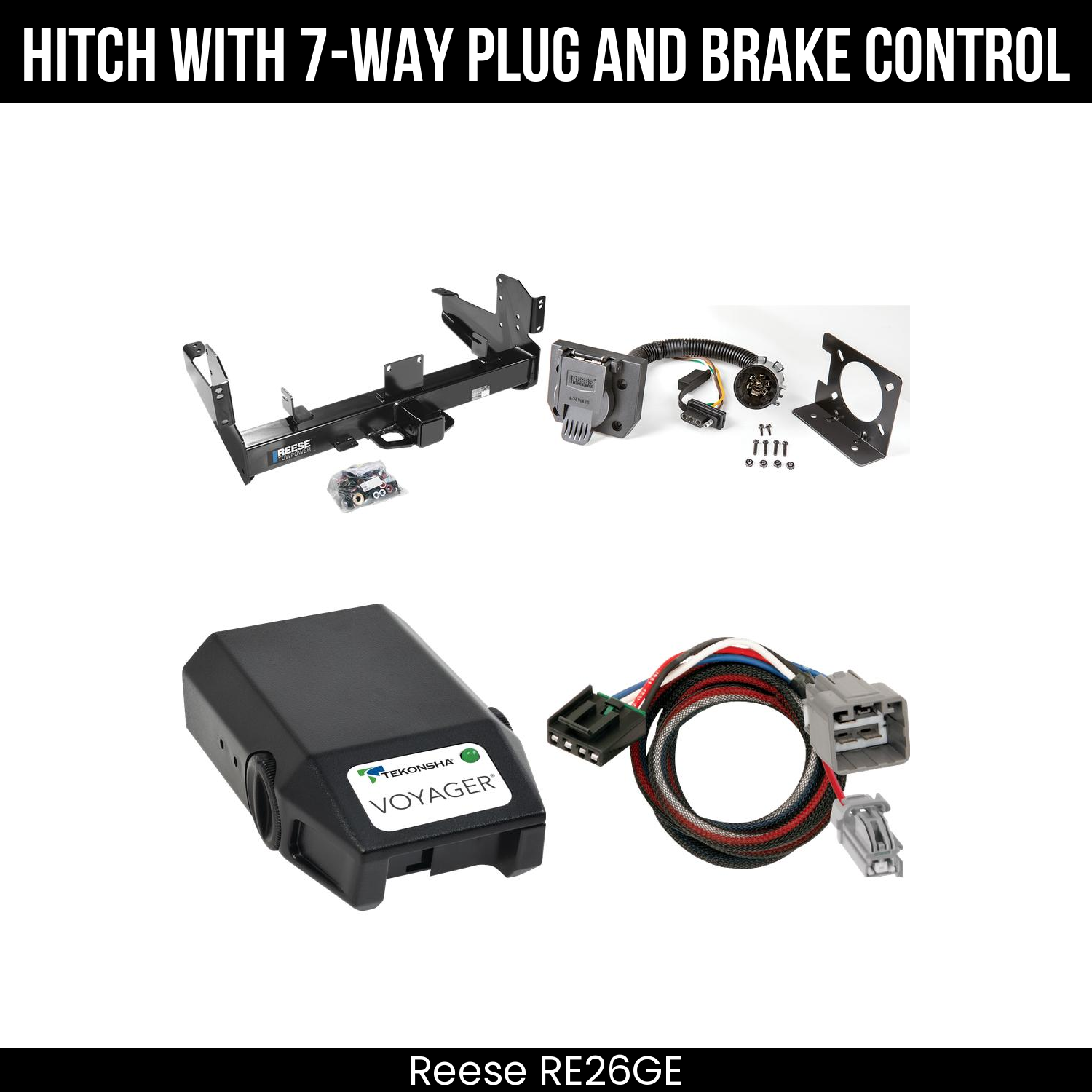Trailer Hitch , 7-Way , Tekonsha Voyager Brake Control
