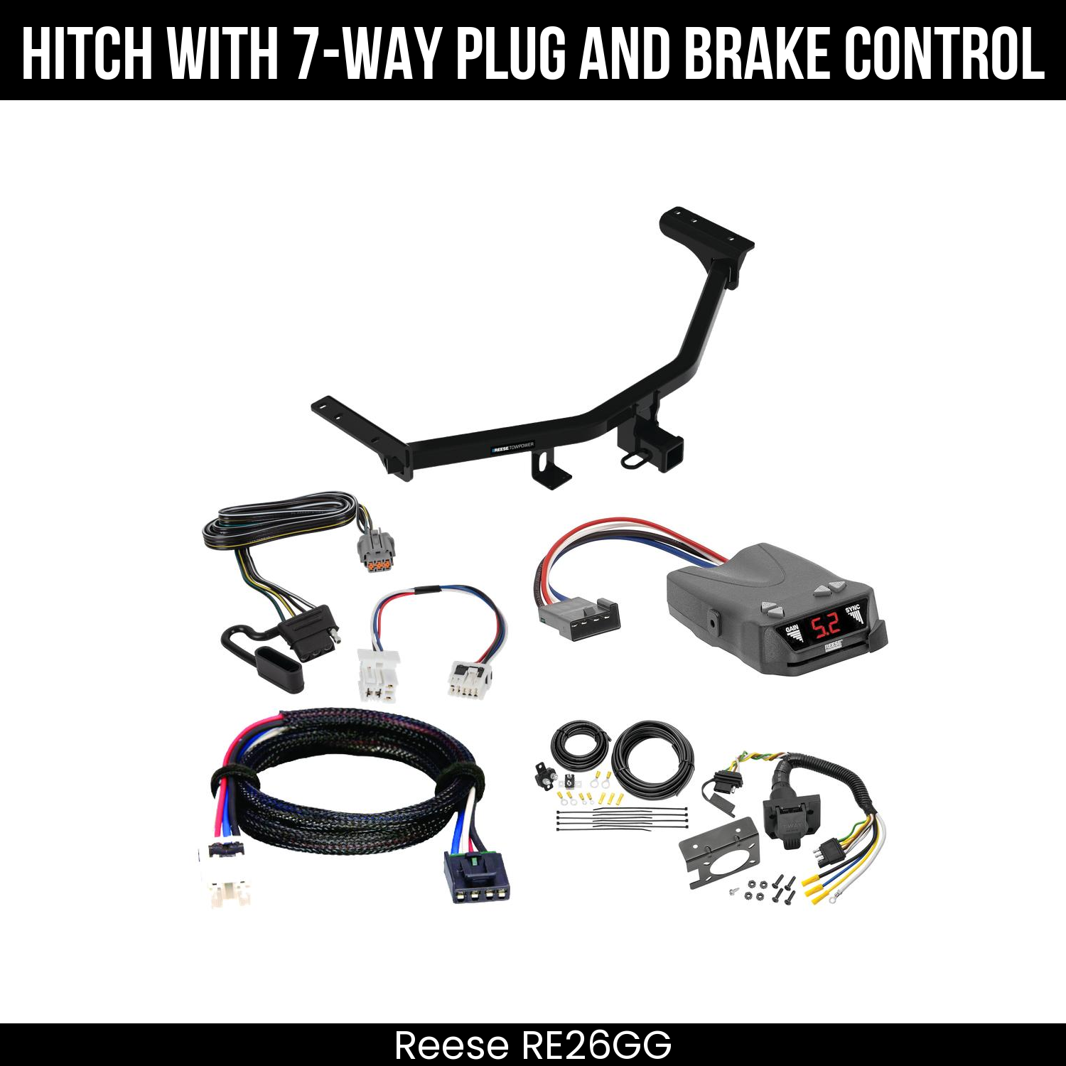 Trailer Hitch , 7-Way , Reese Brakeman IV Brake Control