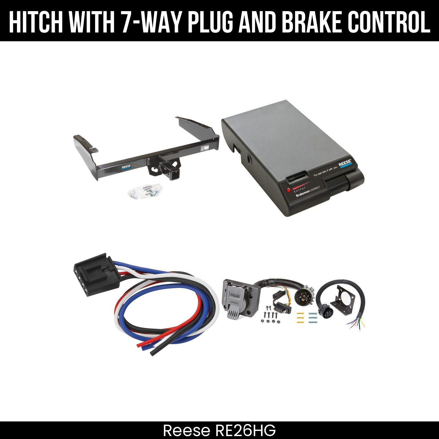Trailer Hitch , 7-Way , Reese Brakeman Brake Control