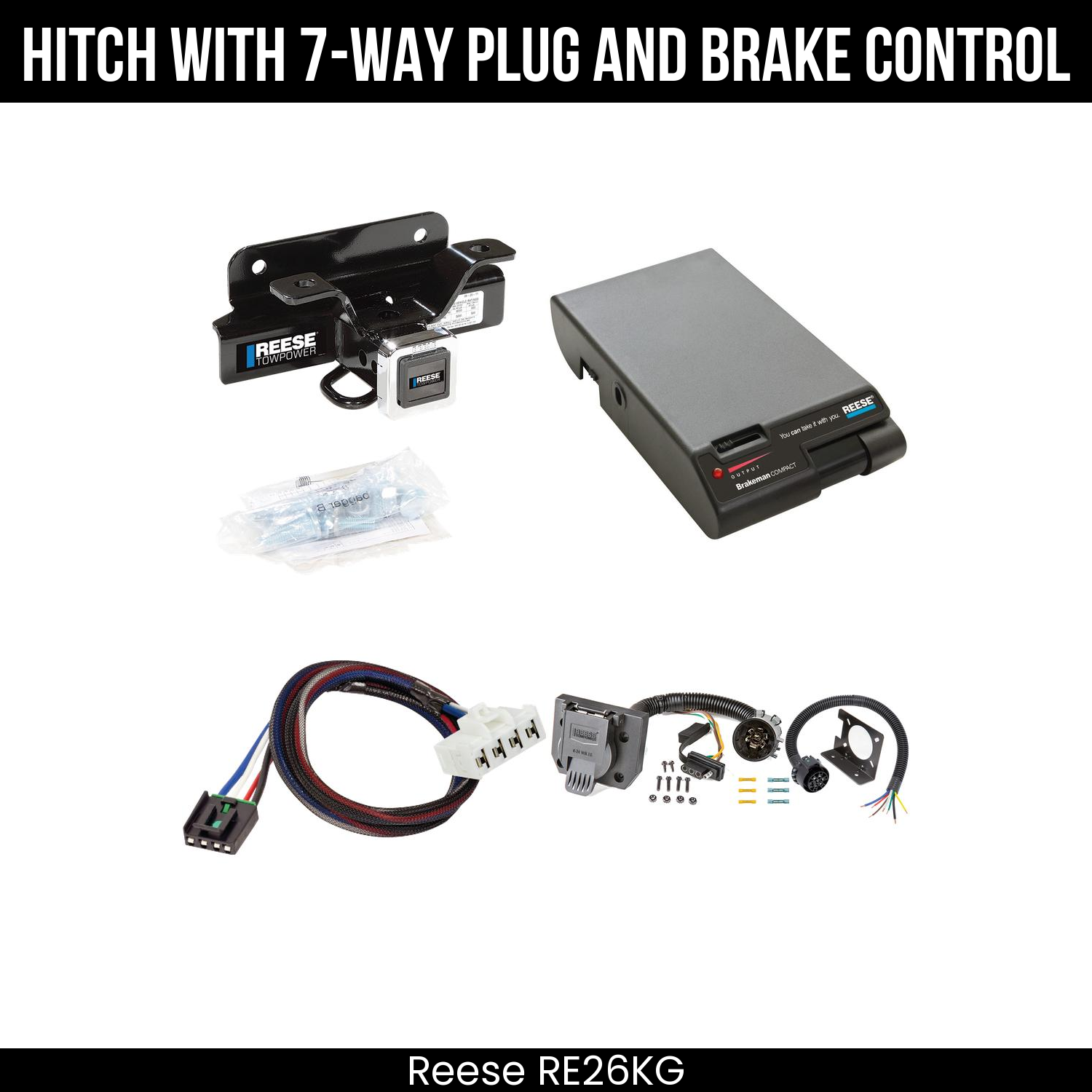 Trailer Hitch , 7-Way , Reese Brakeman Brake Control