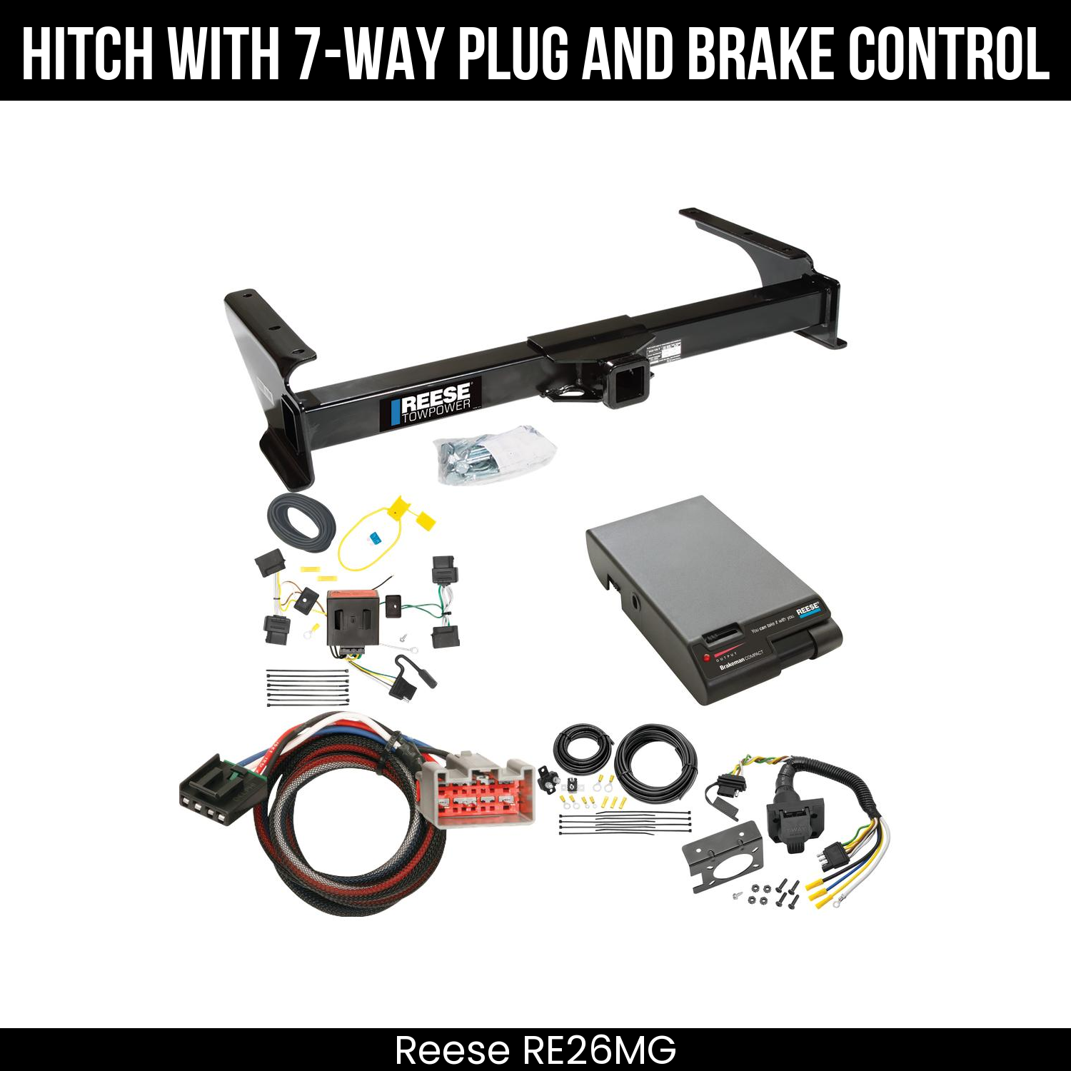 Trailer Hitch , 7-Way , Reese Brakeman Brake Control