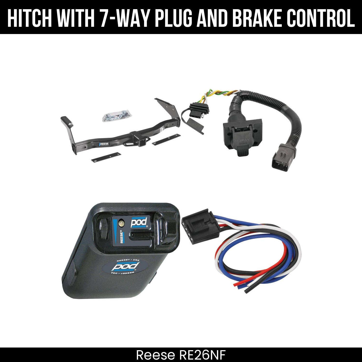 Trailer Hitch , 7-Way , Reese POD Brake Control