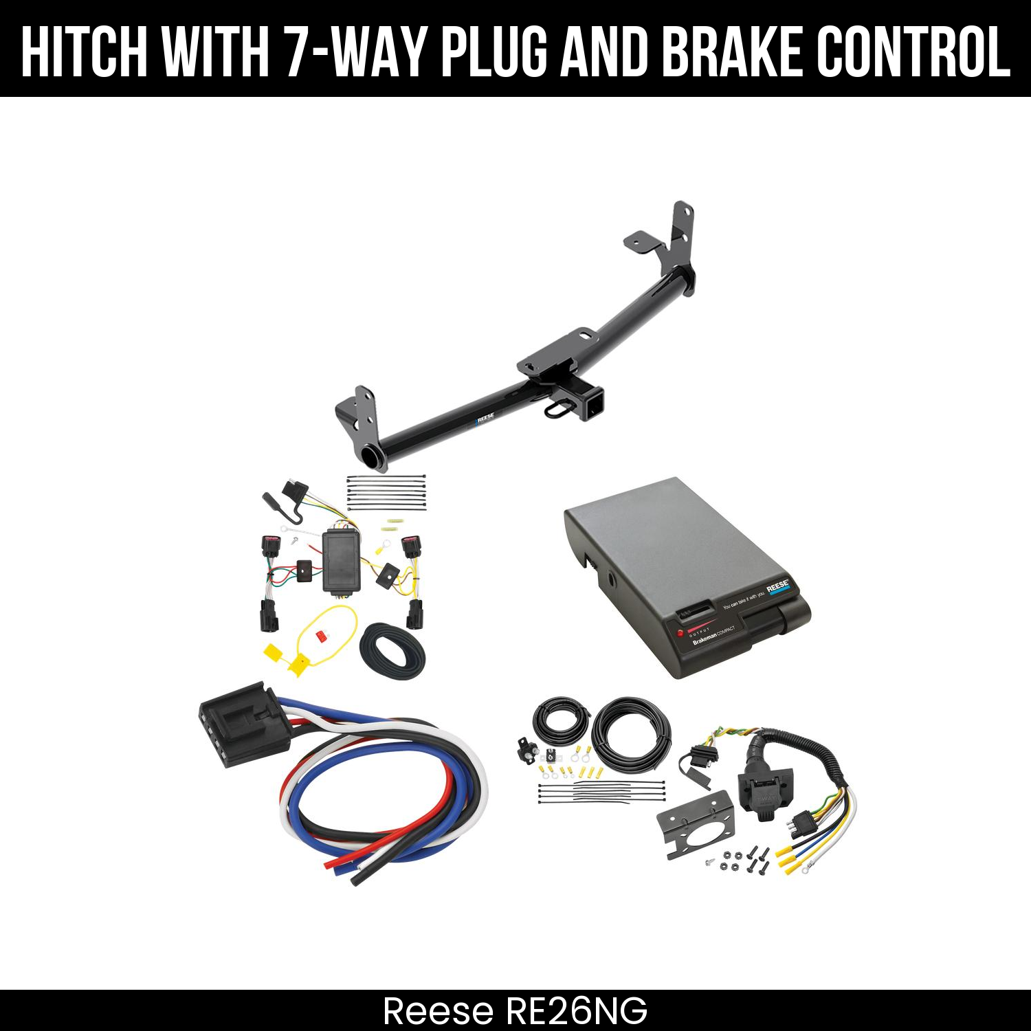 Trailer Hitch , 7-Way , Reese Brakeman Brake Control