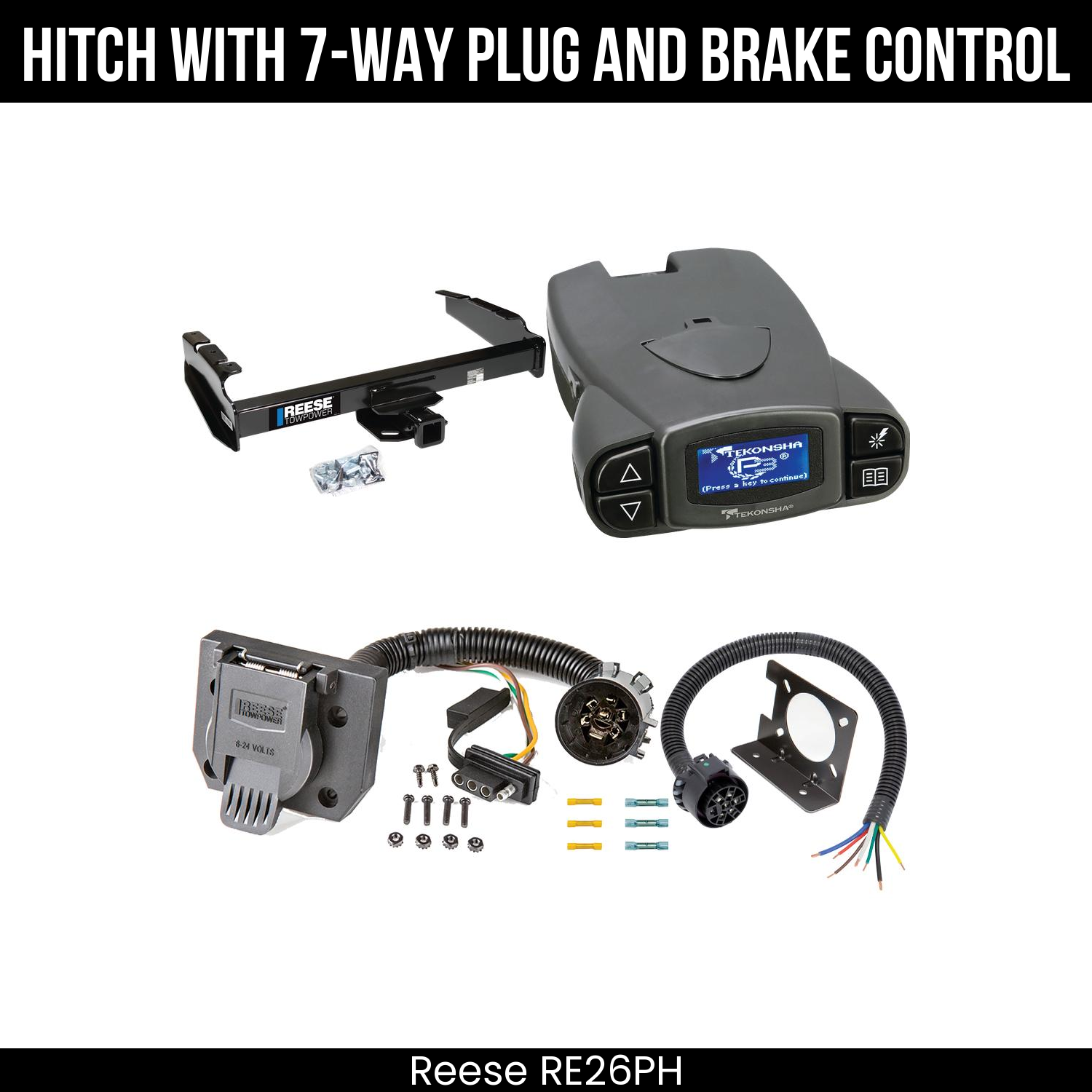 Trailer Hitch , 7-Way , Tekonsha Prodigy P3 Brake Control