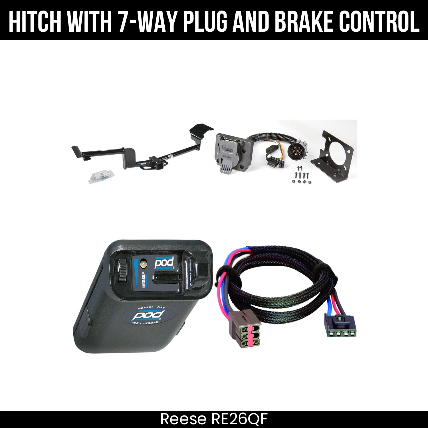 Trailer Hitch , 7-Way , Reese POD Brake Control