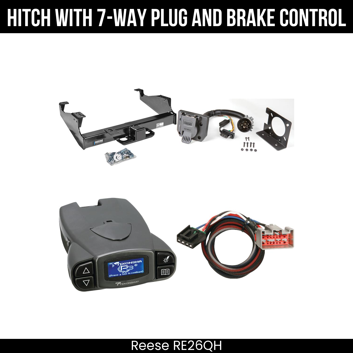 Trailer Hitch , 7-Way , Tekonsha Prodigy P3 Brake Control