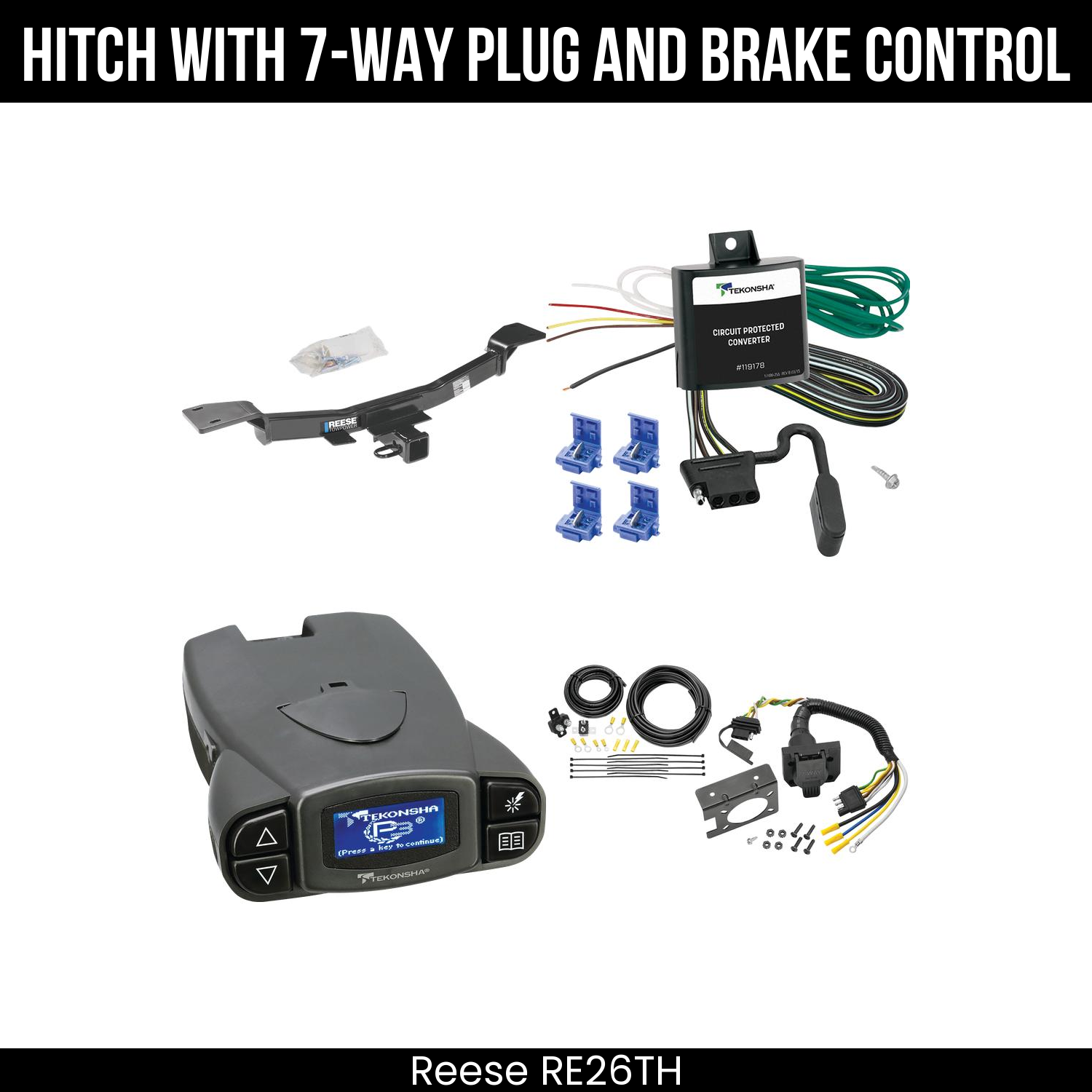 Trailer Hitch , 7-Way , Tekonsha Prodigy P3 Brake Control