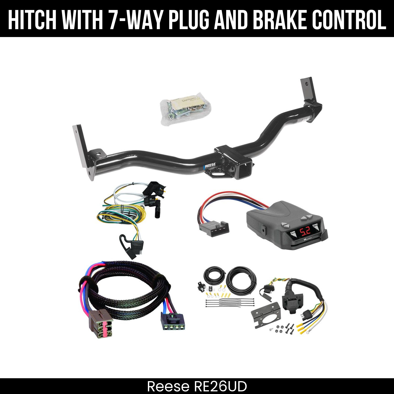 Trailer Hitch , 7-Way , Tekonsha Brakeman IV Brake Control