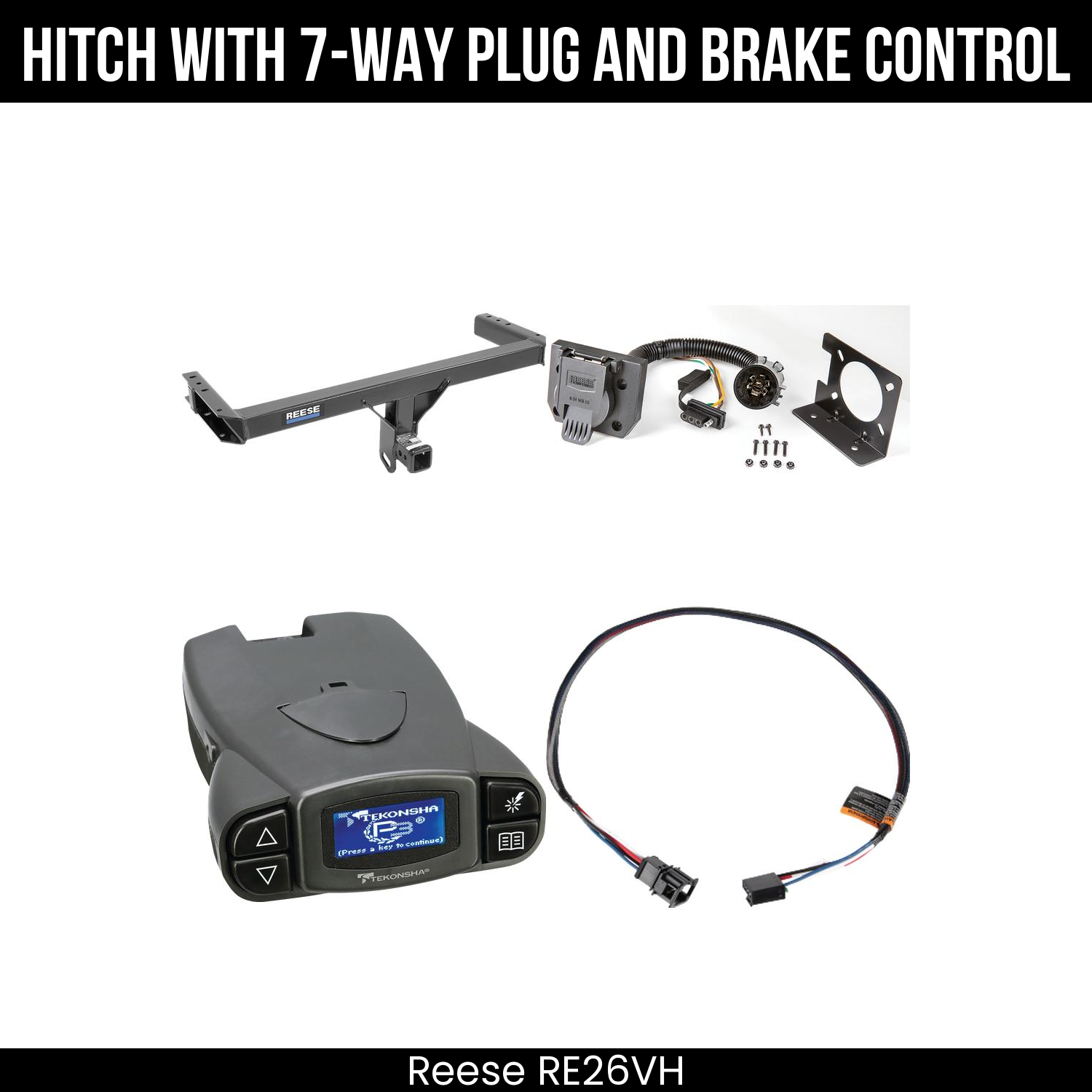 Trailer Hitch , 7-Way , Tekonsha Prodigy P3 Brake Control