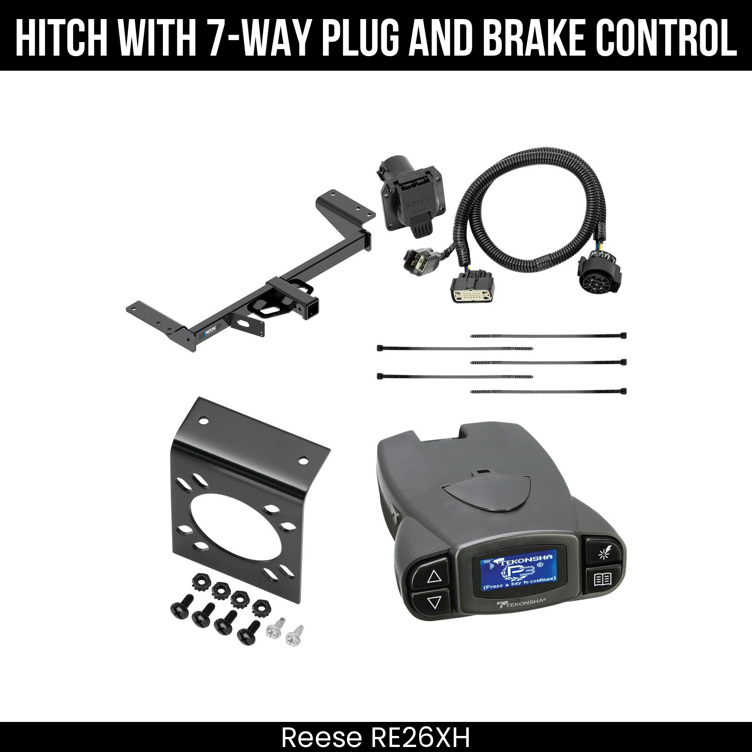 Trailer Hitch , 7-Way , Tekonsha Prodigy P3 Brake Control