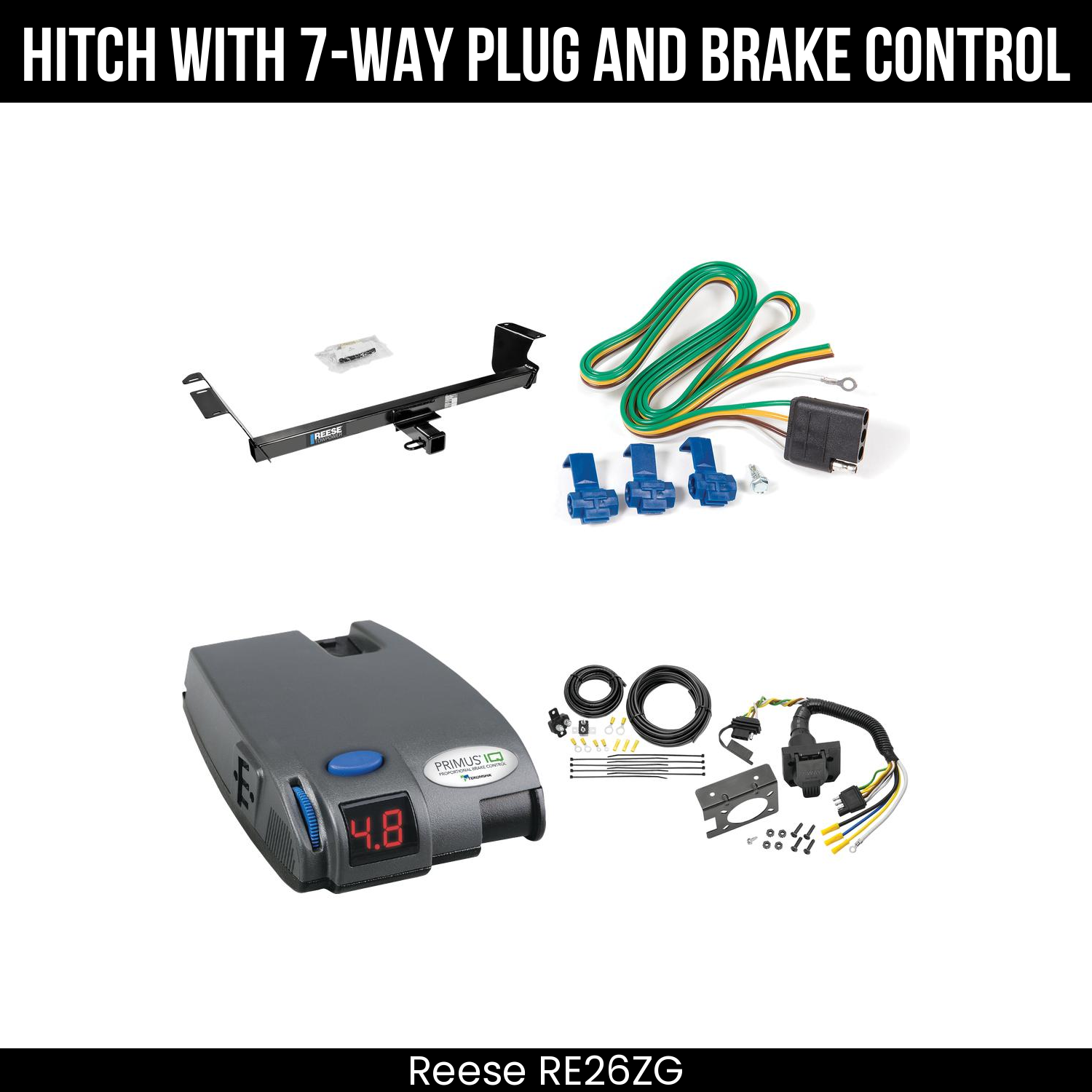 Trailer Hitch , 7-Way , Tekonsha Primus IQ Brake Control