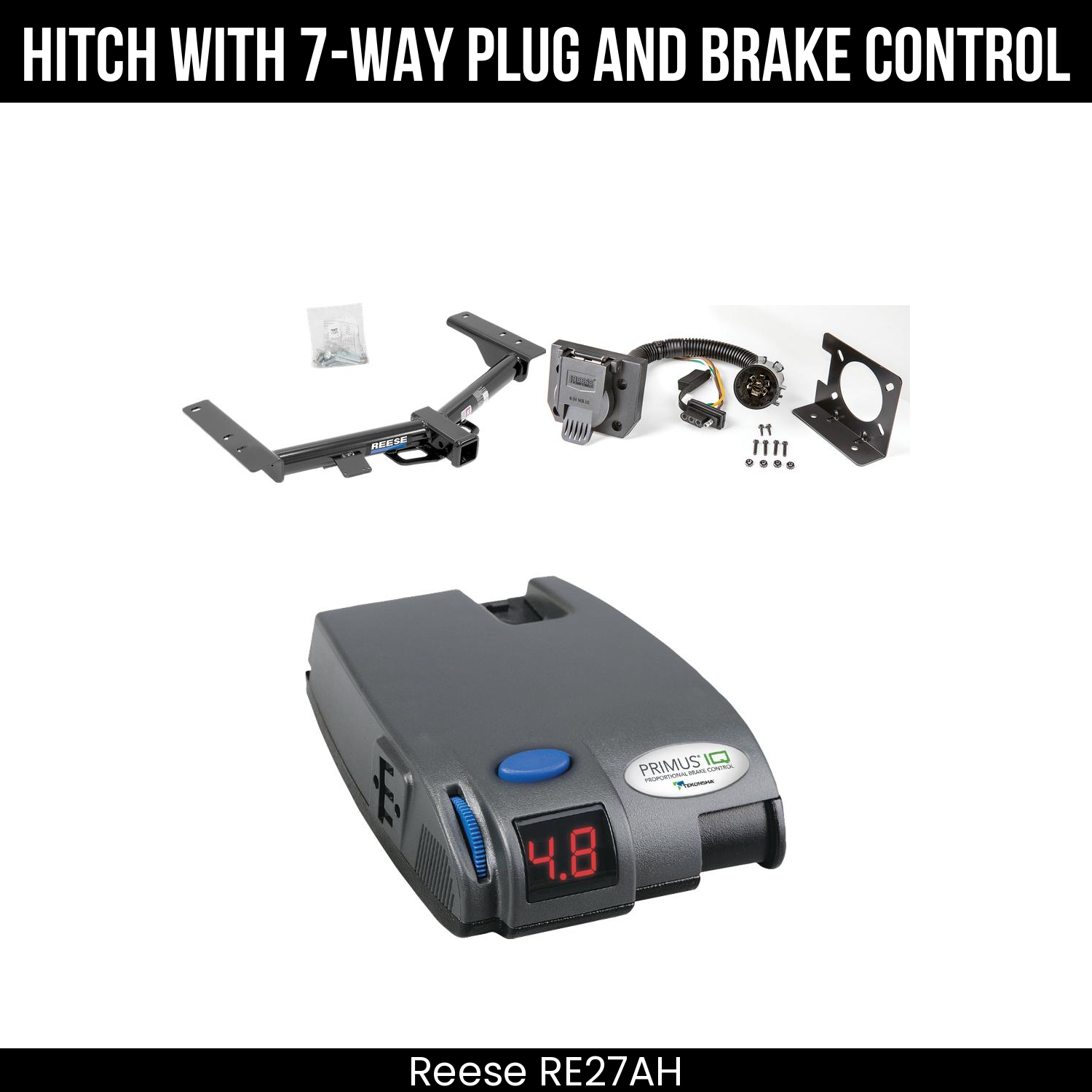Trailer Hitch , 7-Way , Tekonsha Primus IQ Brake Control