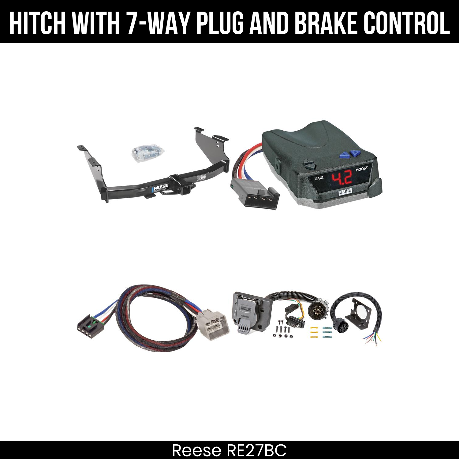 Trailer Hitch , 7-Way , Reese Brake EVN Control