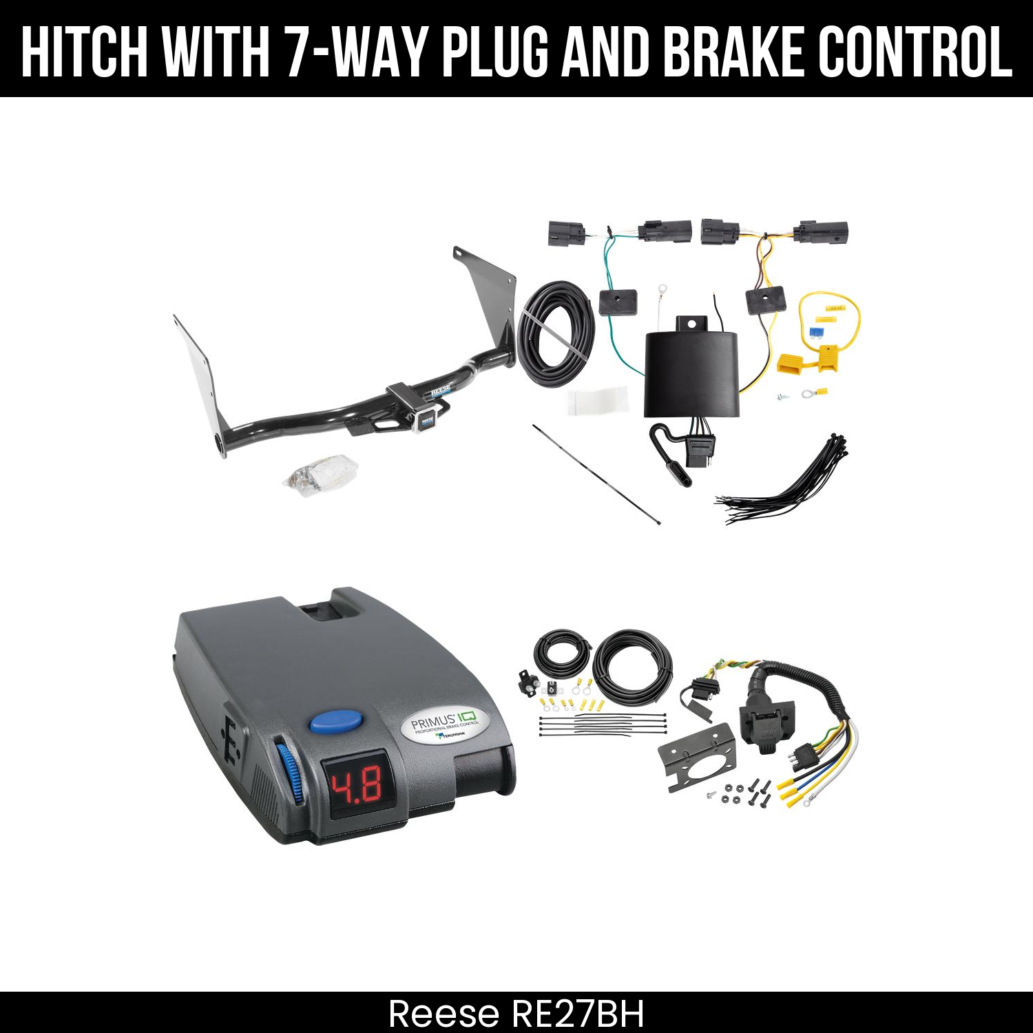 Trailer Hitch , 7-Way , Tekonsha Primus IQ Brake Control