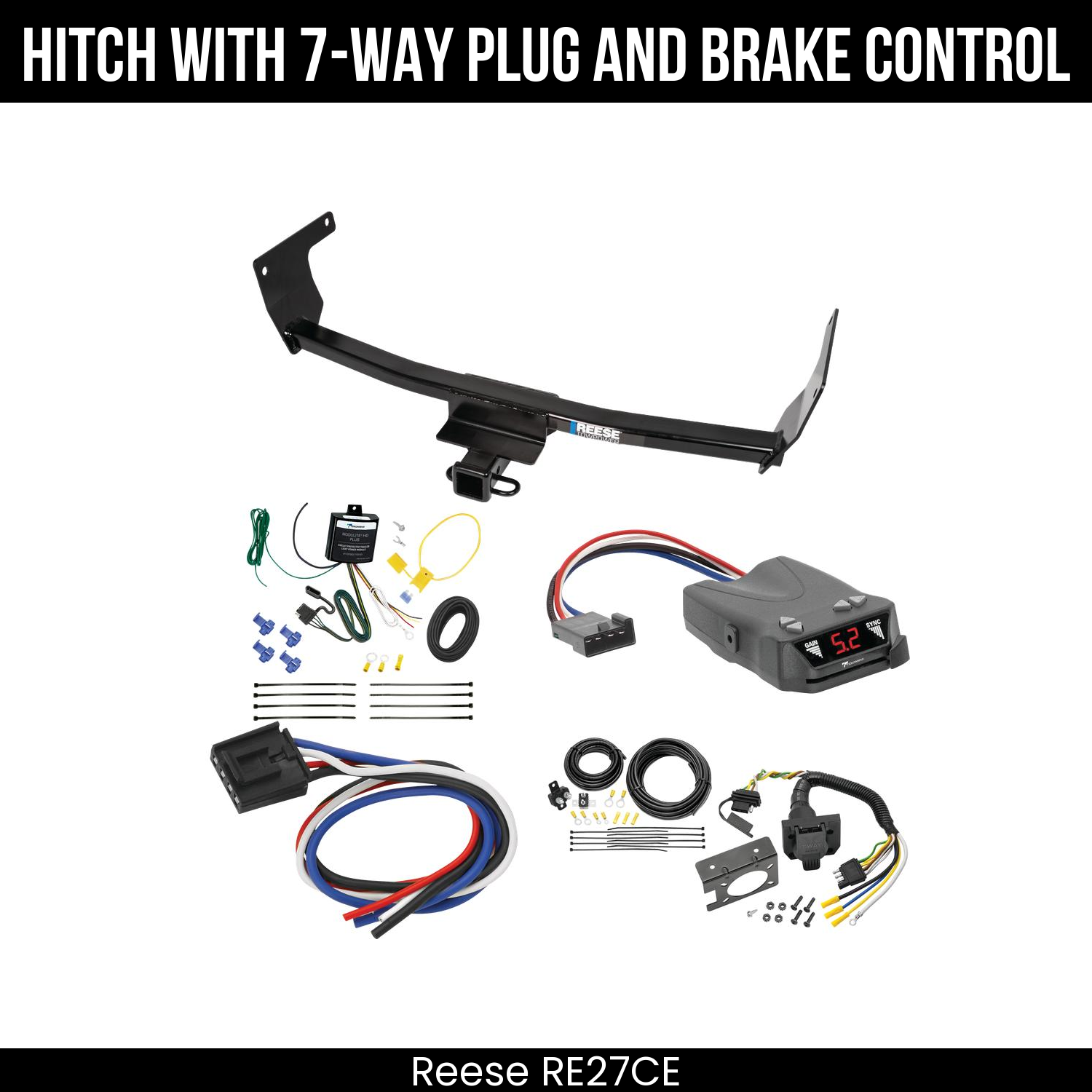 Trailer Hitch , 7-Way , Tekonsha Brakeman IV Brake Control