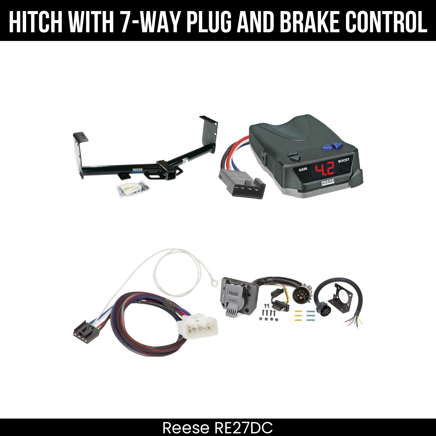 Trailer Hitch , 7-Way , Reese Brake EVN Control