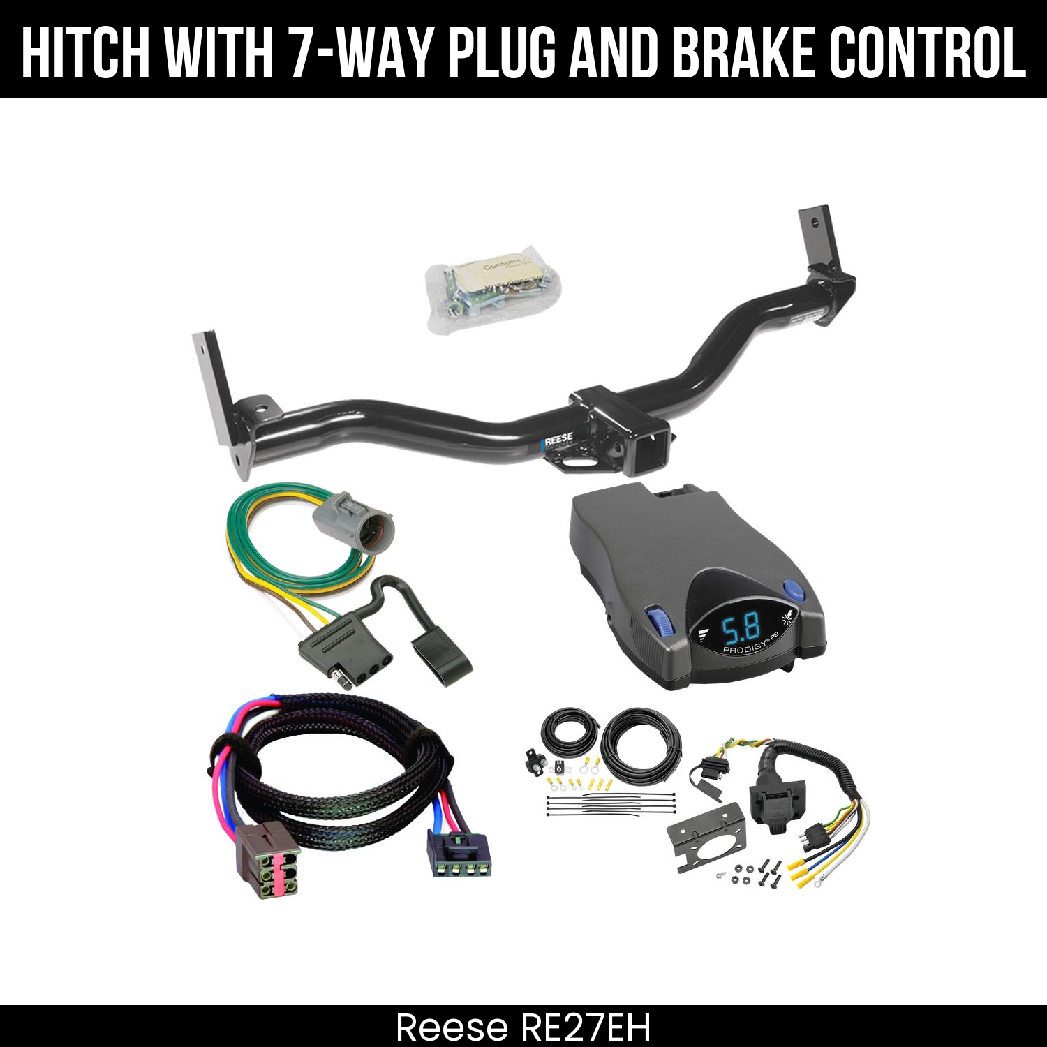 Trailer Hitch , 7-Way , Tekonsha Prodigy P2 Brake Control
