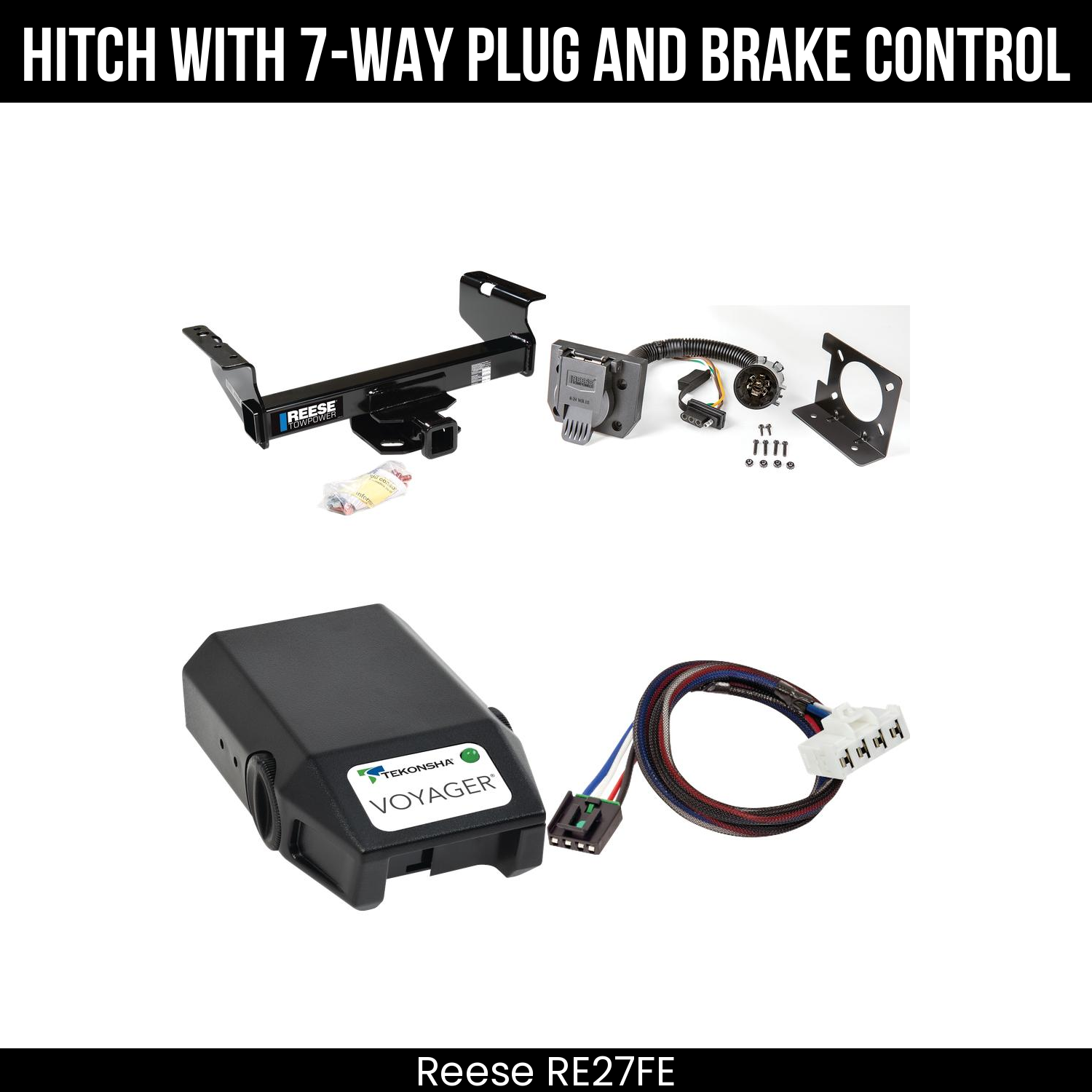 Trailer Hitch , 7-Way , Tekonsha Voyager Brake Control