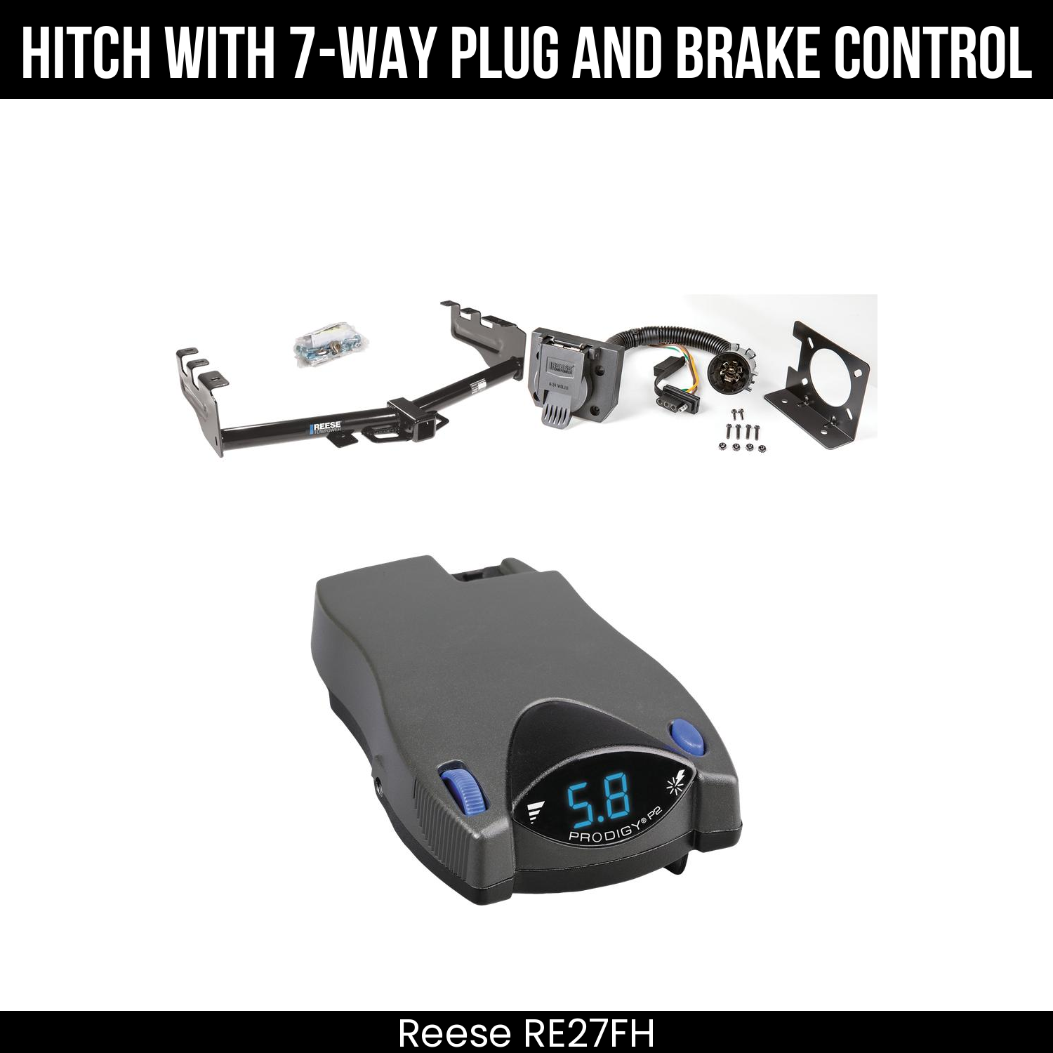 Trailer Hitch , 7-Way , Tekonsha Prodigy P2 Brake Control