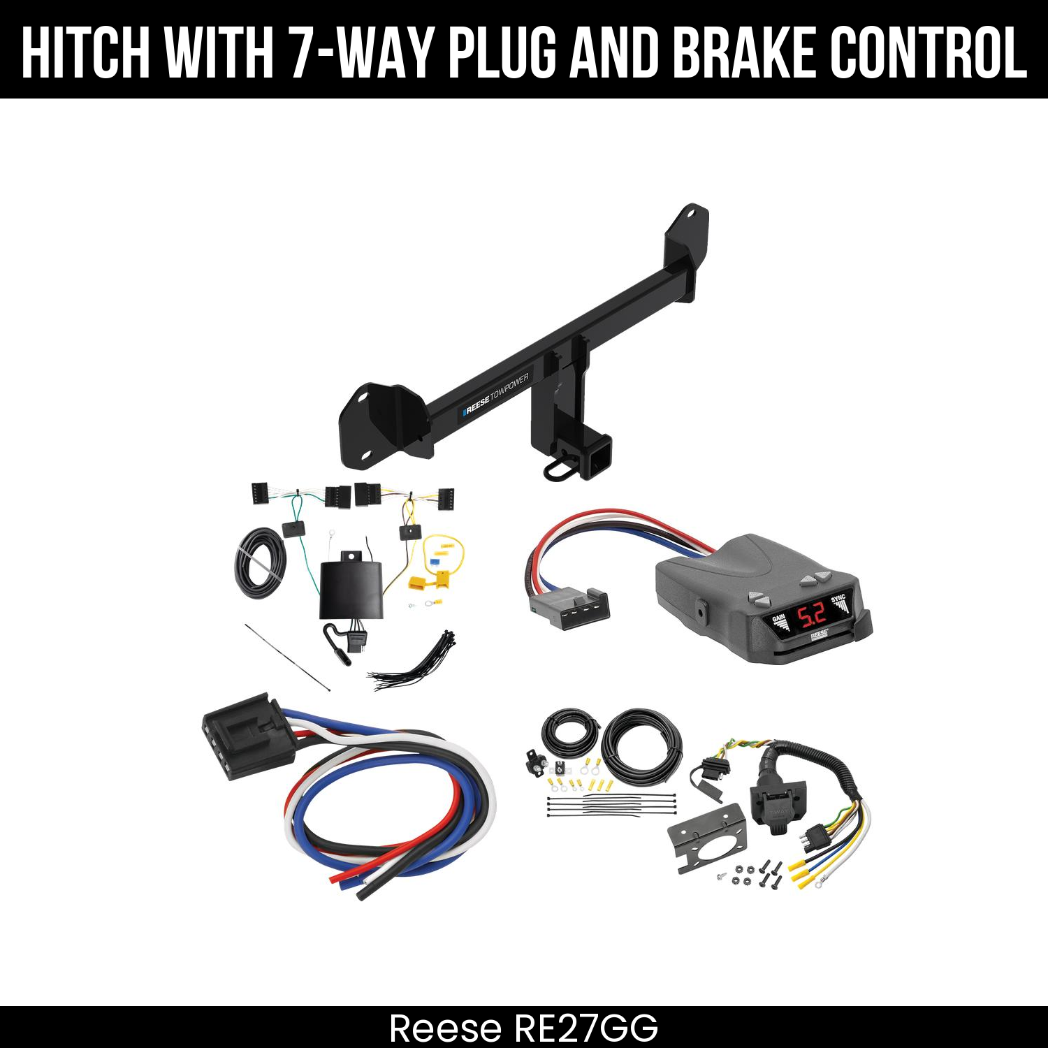Trailer Hitch , 7-Way , Reese Brakeman IV Brake Control